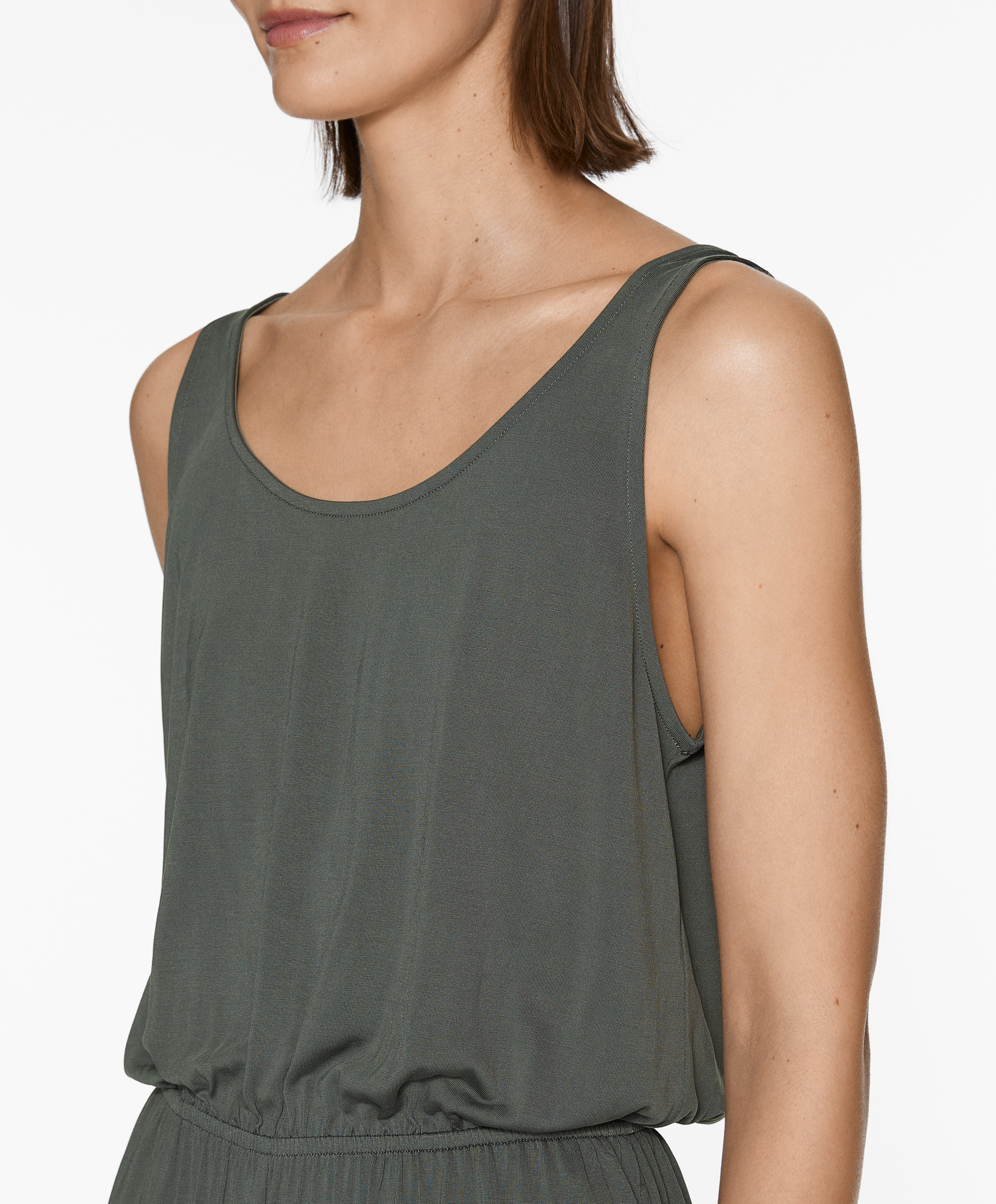 Modal blend midi jumpsuit