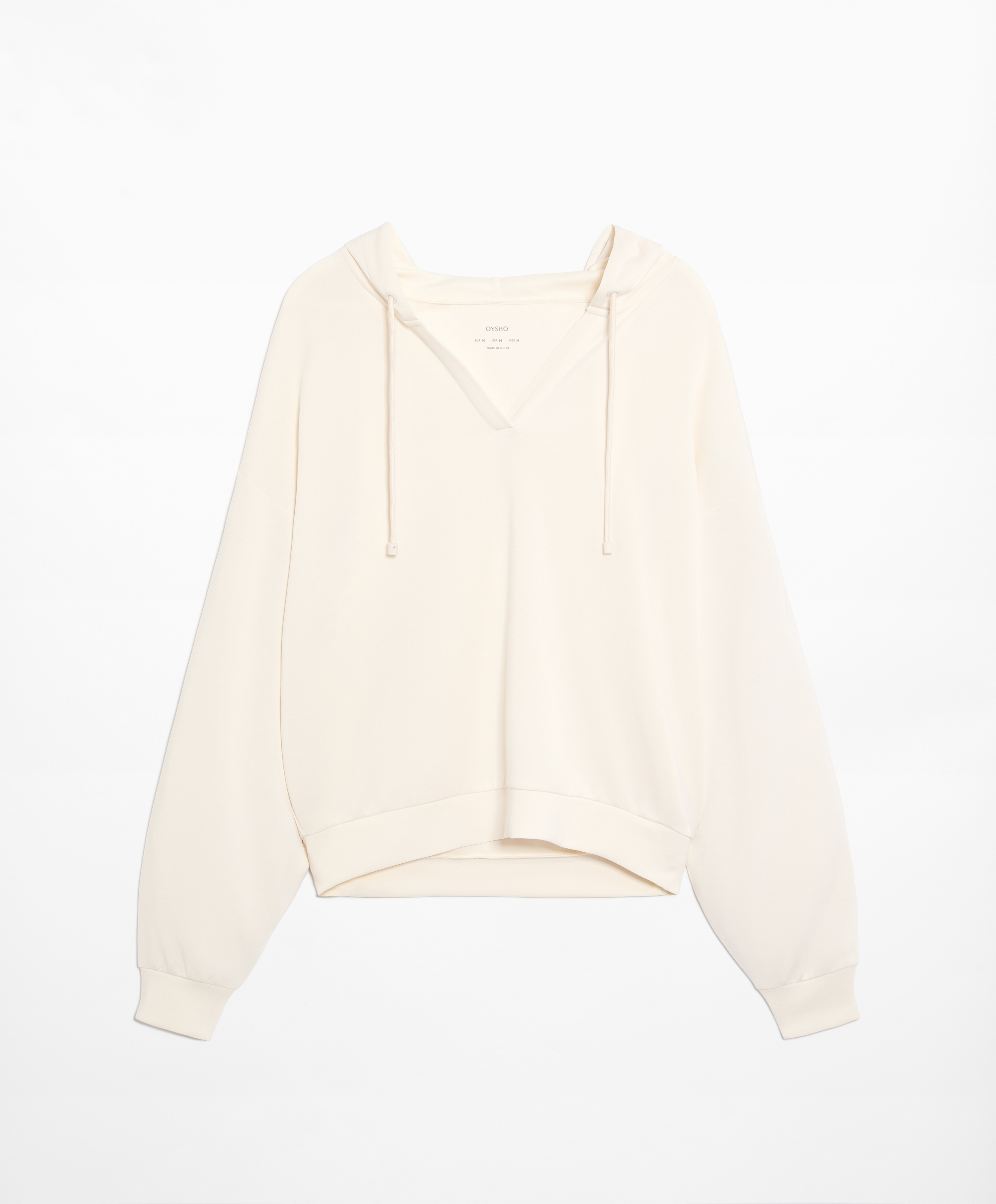 V-neck sweatshirt with modal
