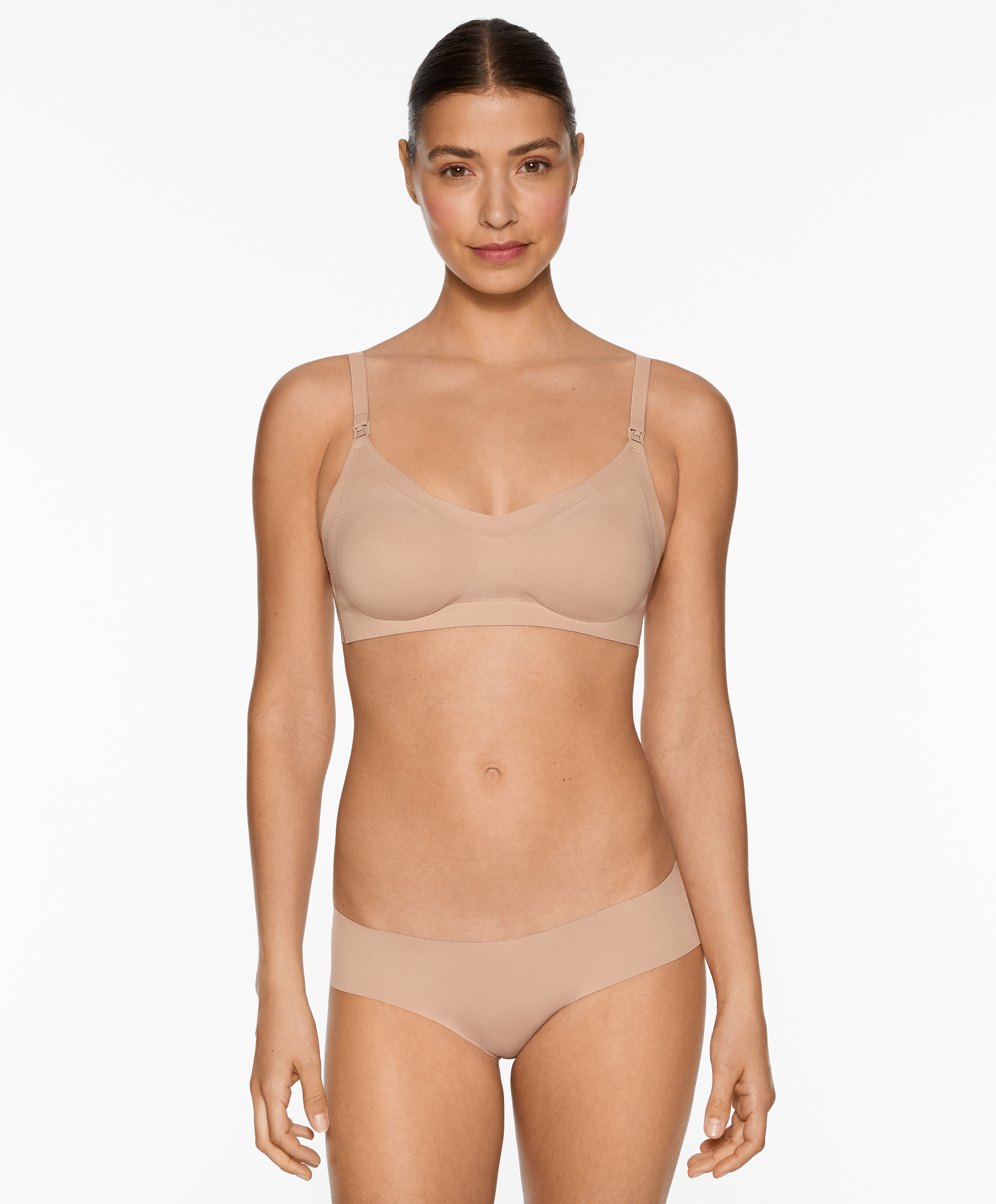 Invisible triangle nursing bra