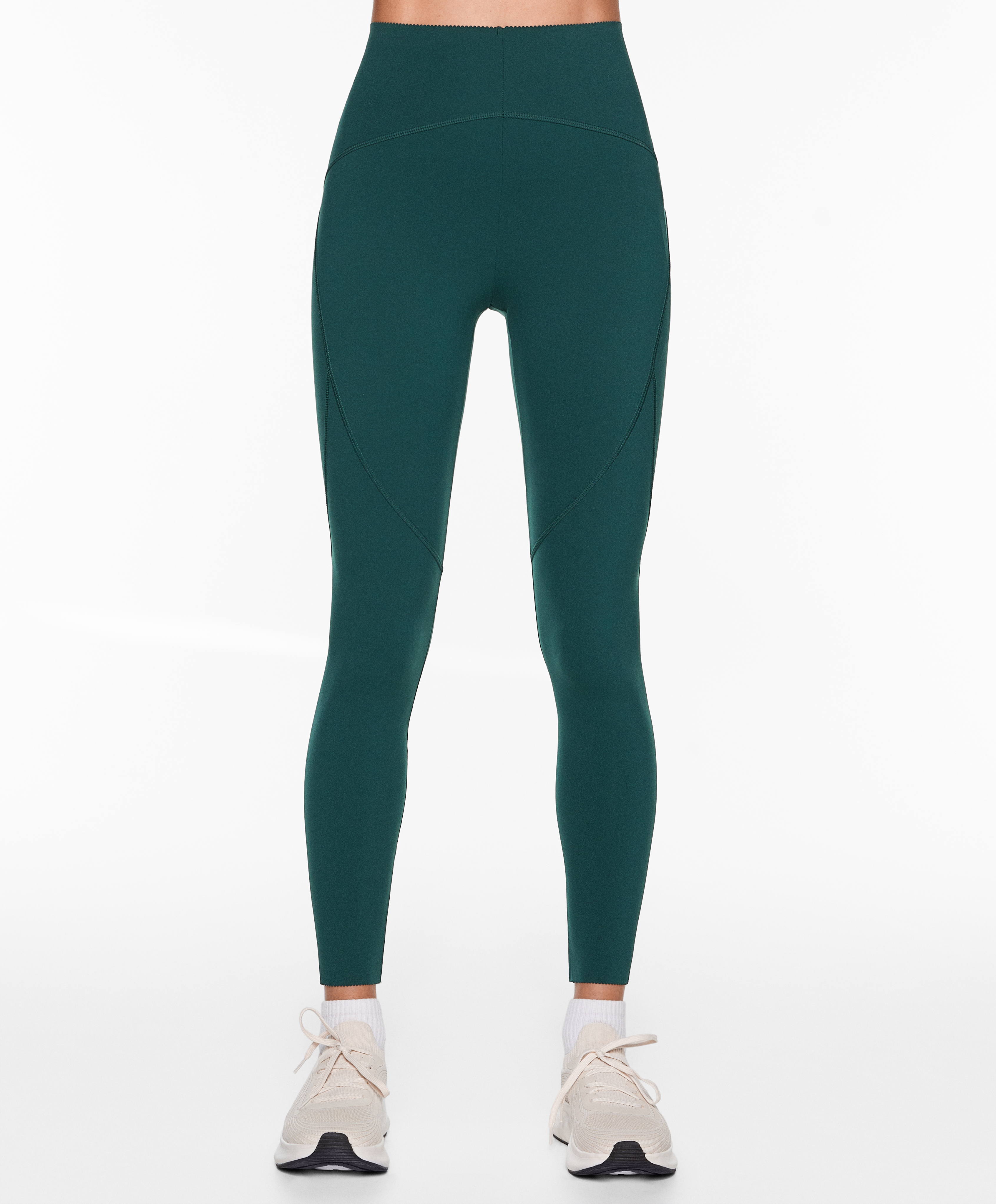 Basic compressive ankle-length leggings
