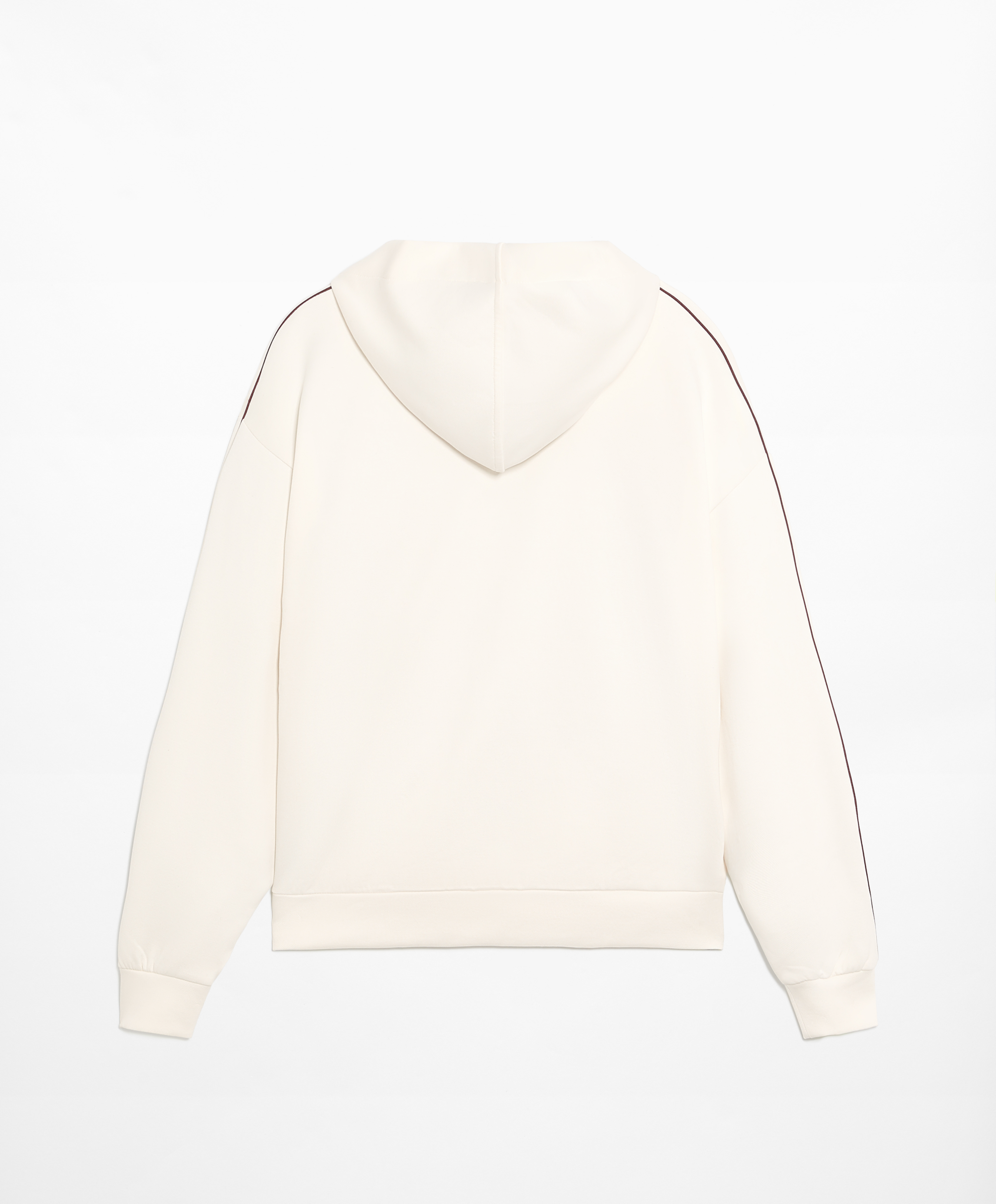 Cotton blend pique jacket with piping