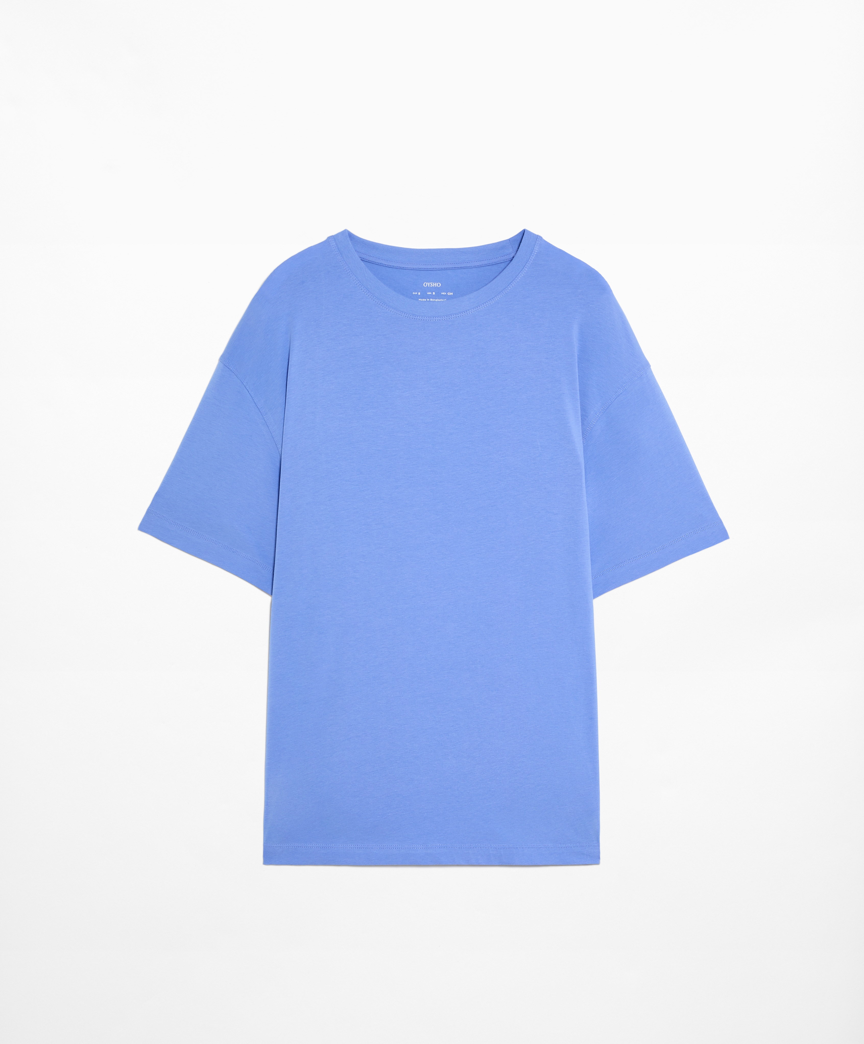 Short sleeve cotton blend T-shirt