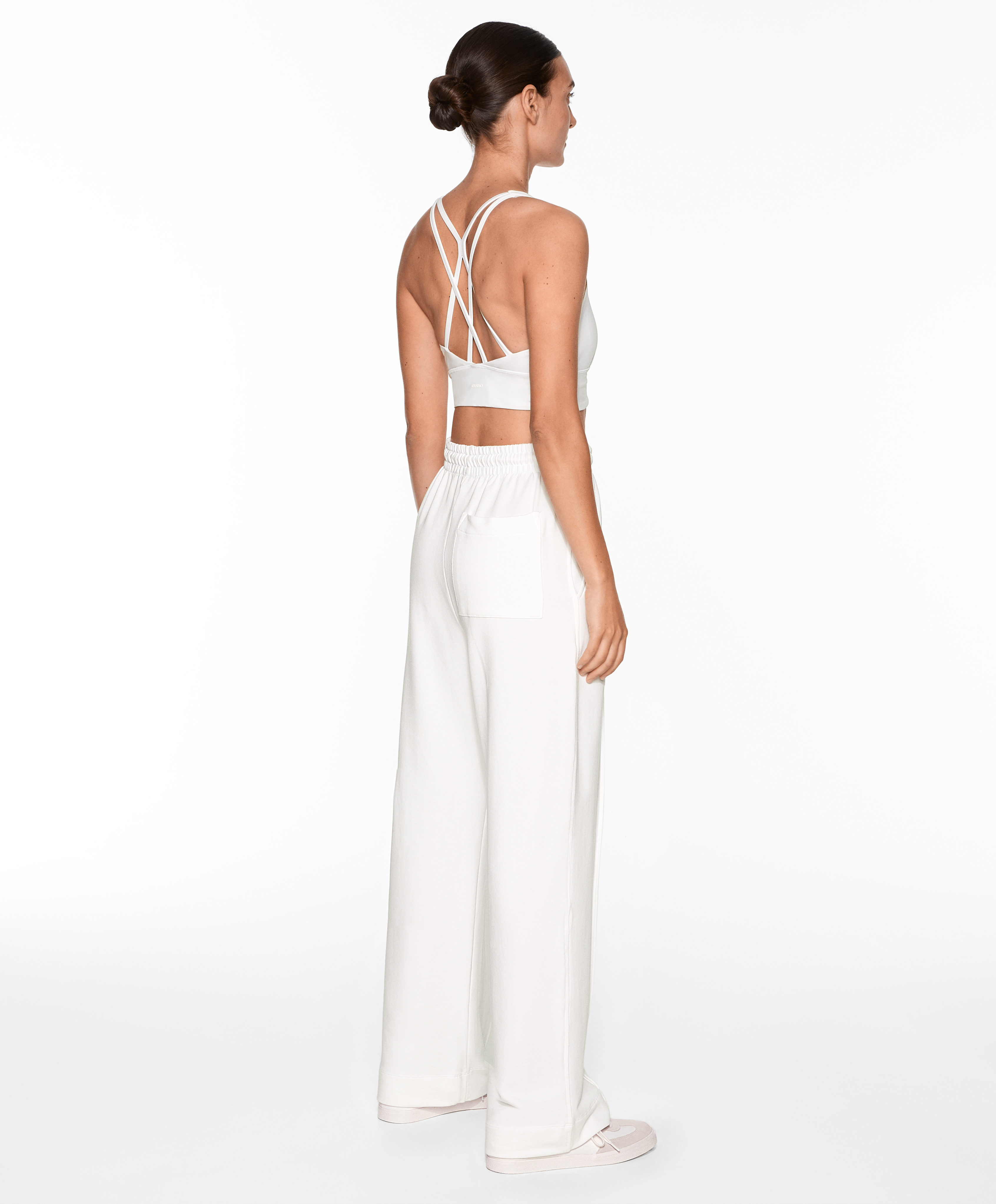 Relaxed straight-leg trousers with cotton and modal