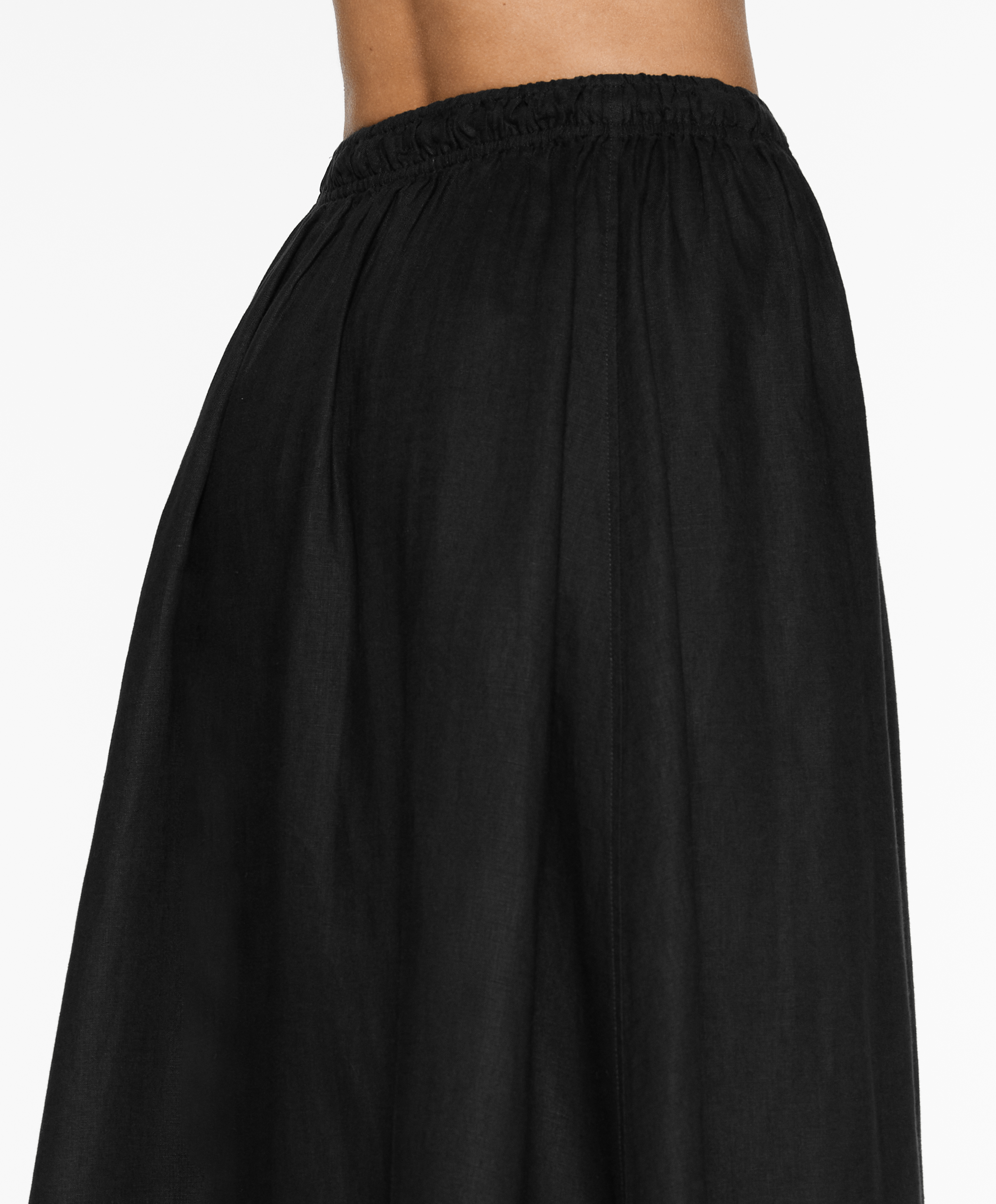 Long 100% linen skirt