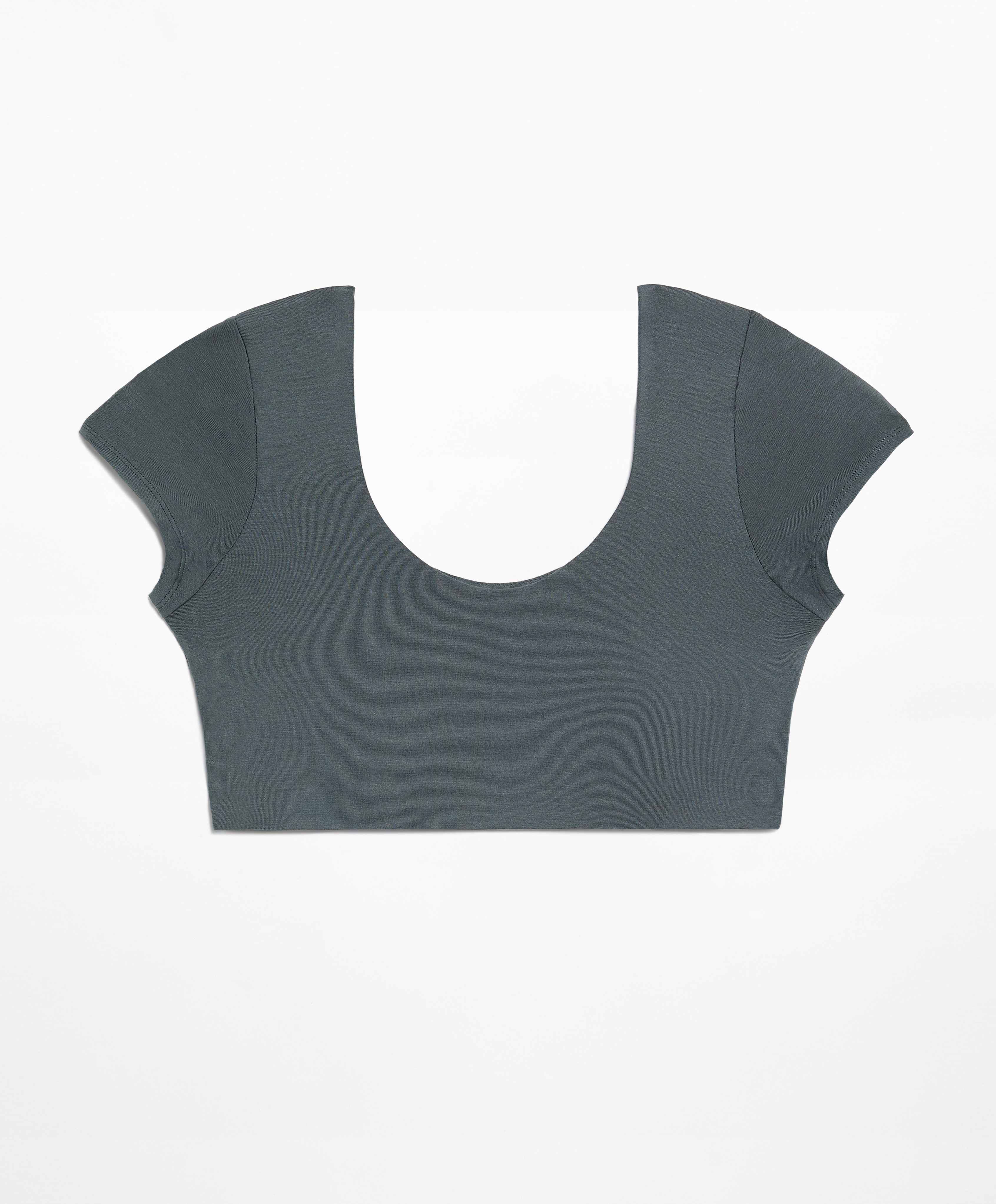Short-sleeved bra top with modal