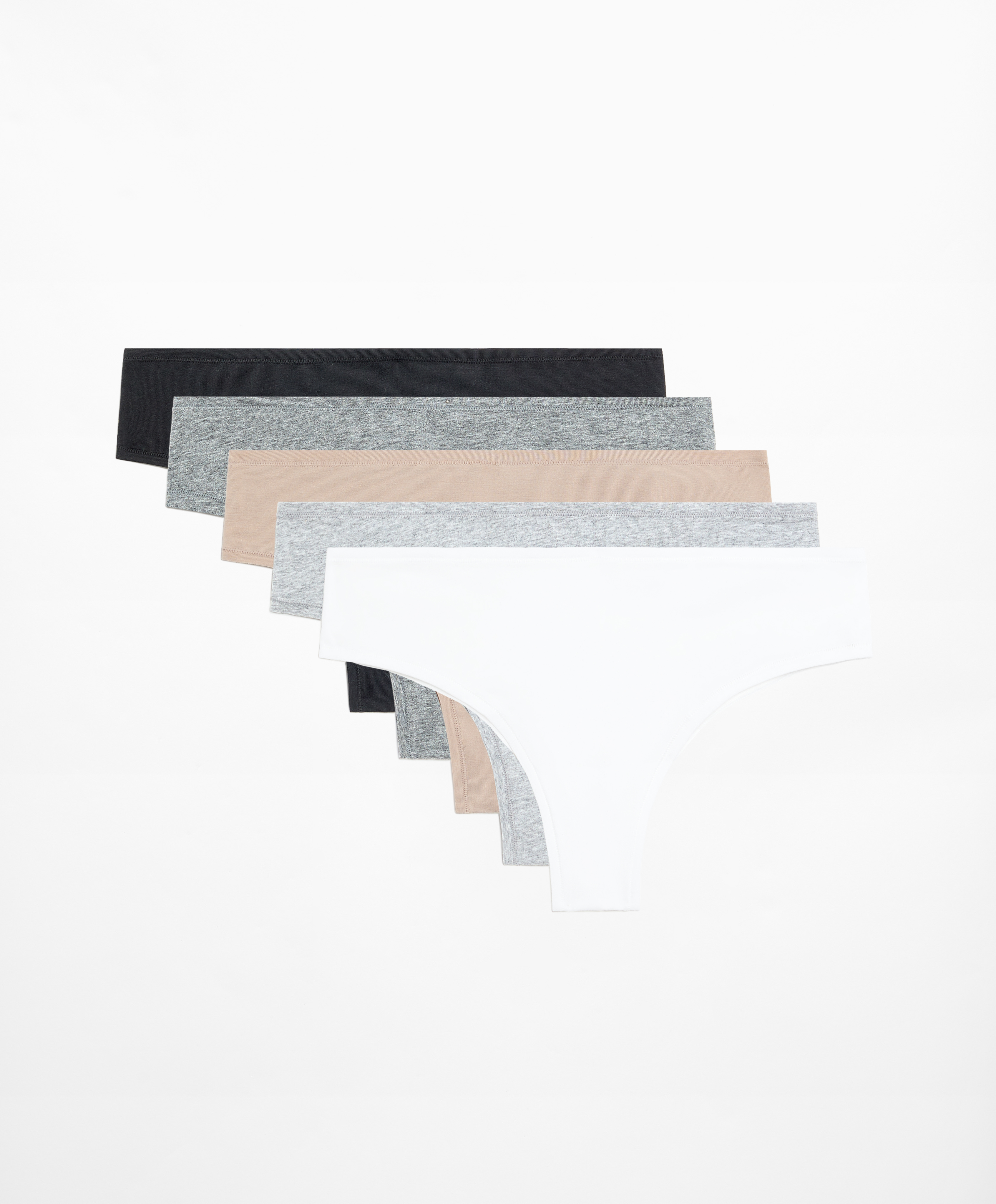 5 cotton blend cheeky briefs