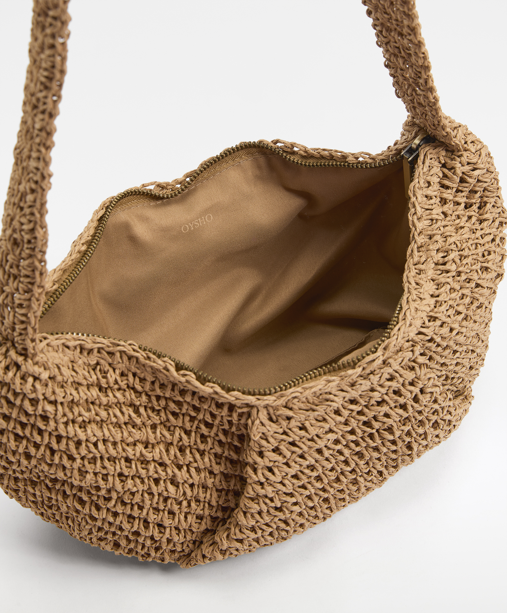 Mini crossbody bag with openwork