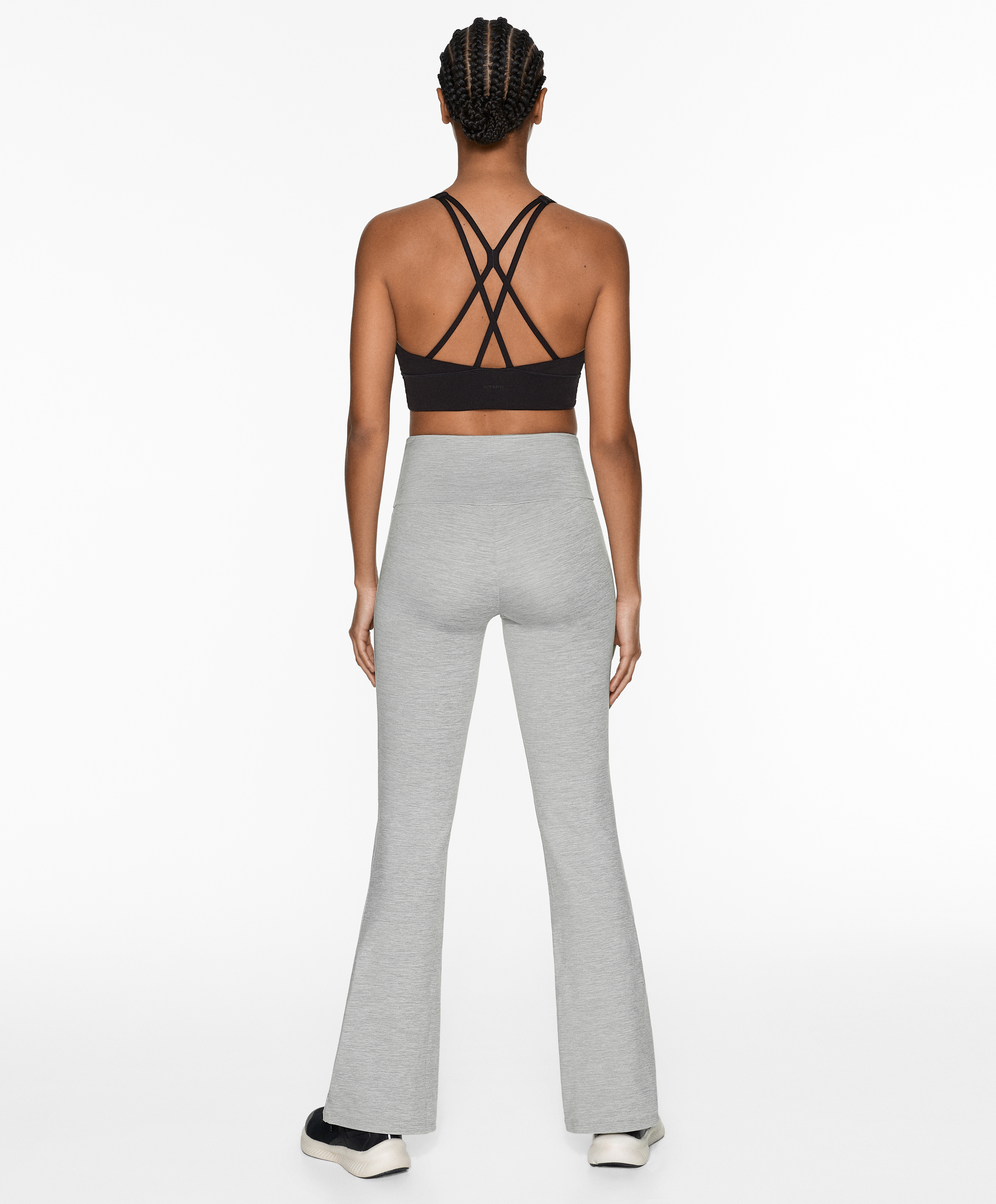 High-rise comfortlux flare trousers