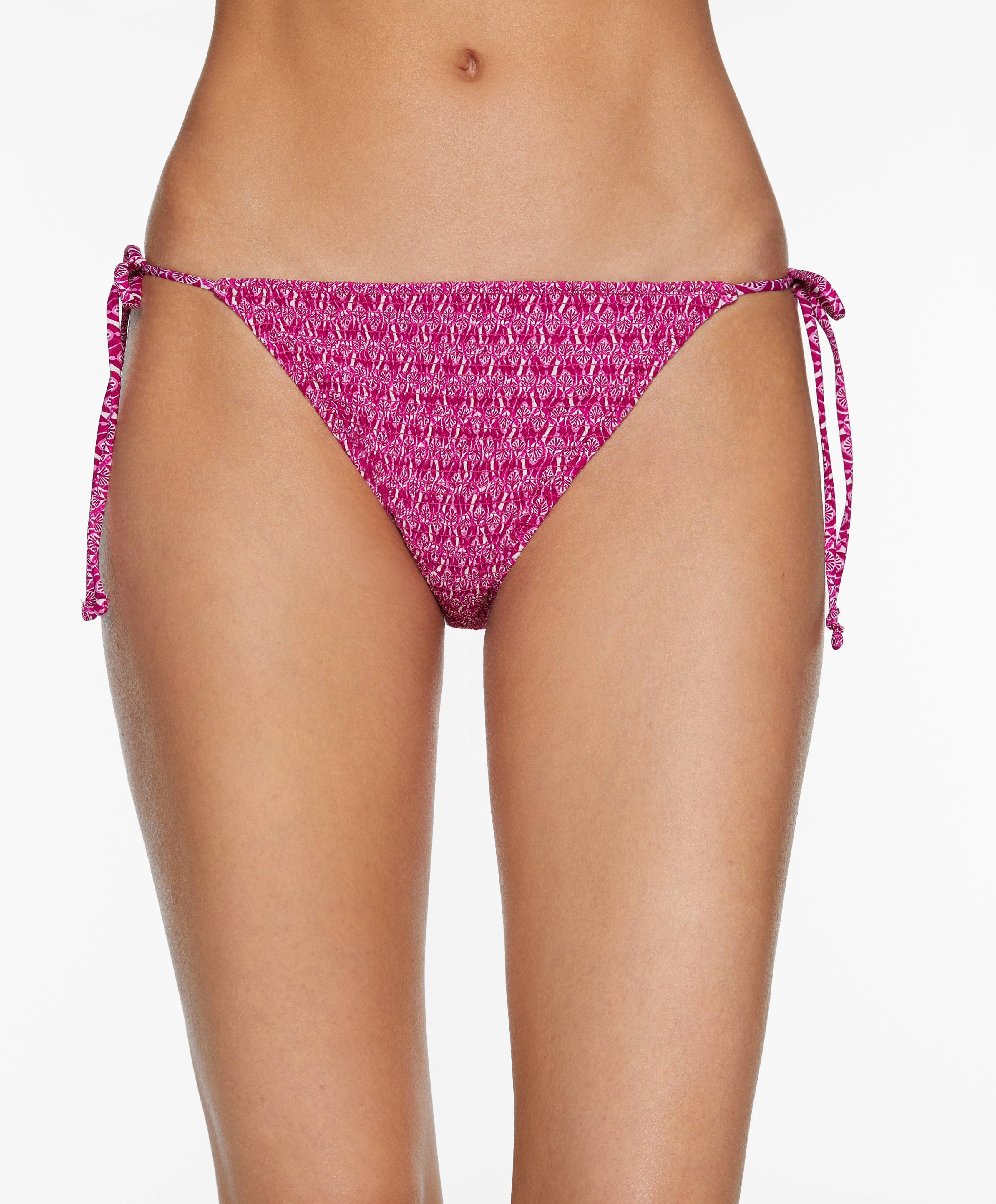 Smock medium-coverage bikini briefs with ties