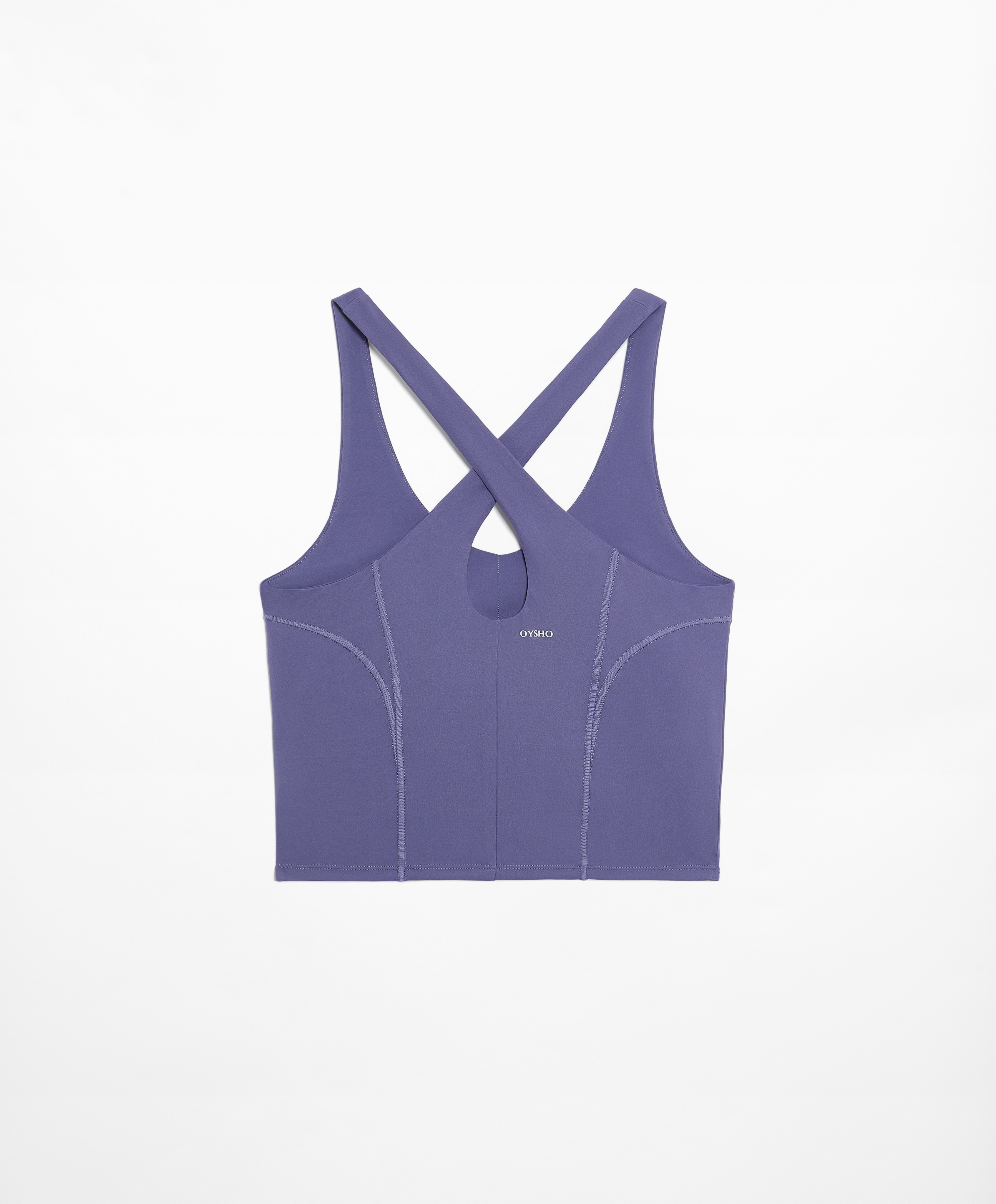 Comfortlux tank top with overlocking detail