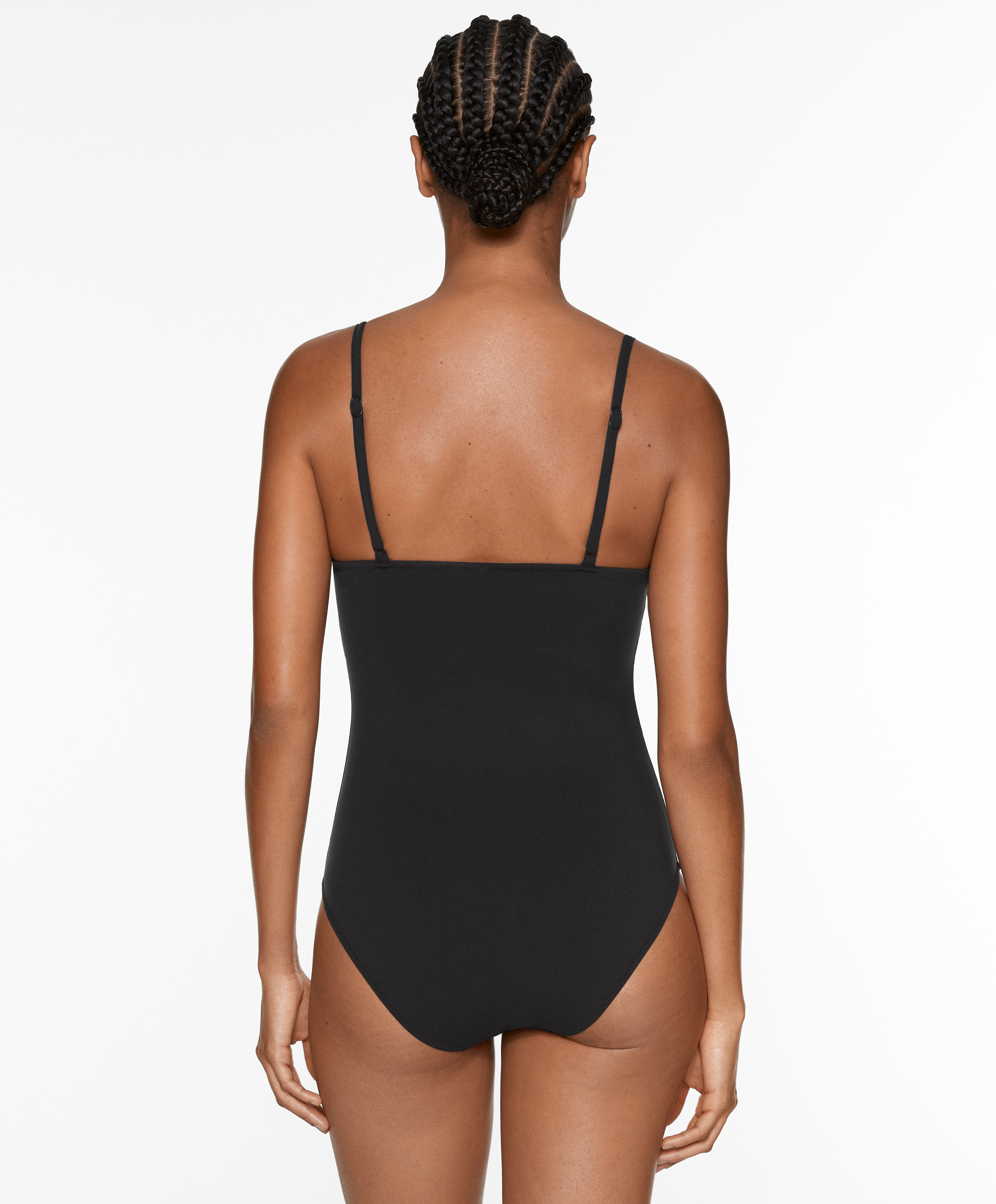 Compressive bandeau swimsuit