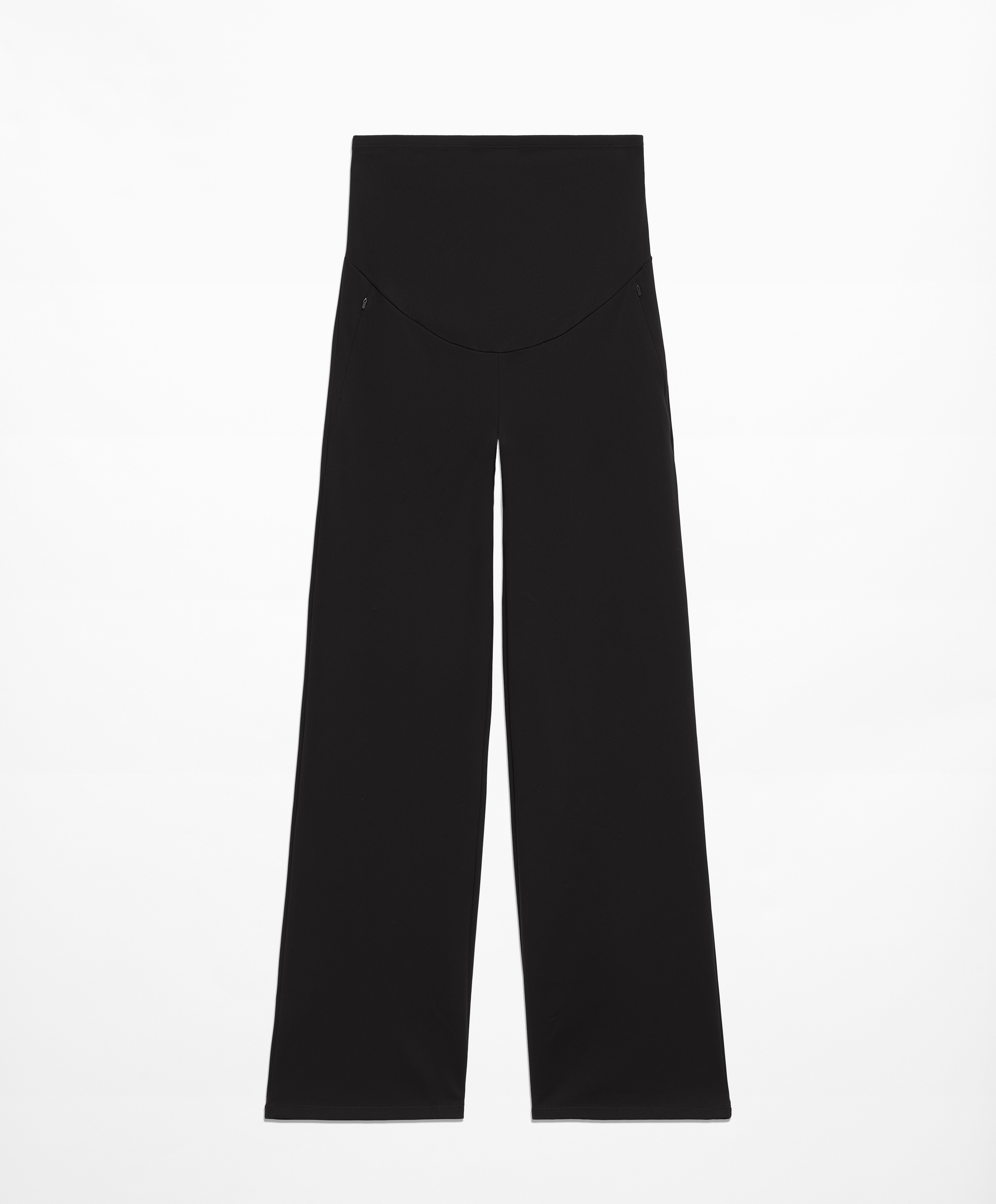 Warm straight-leg maternity trousers