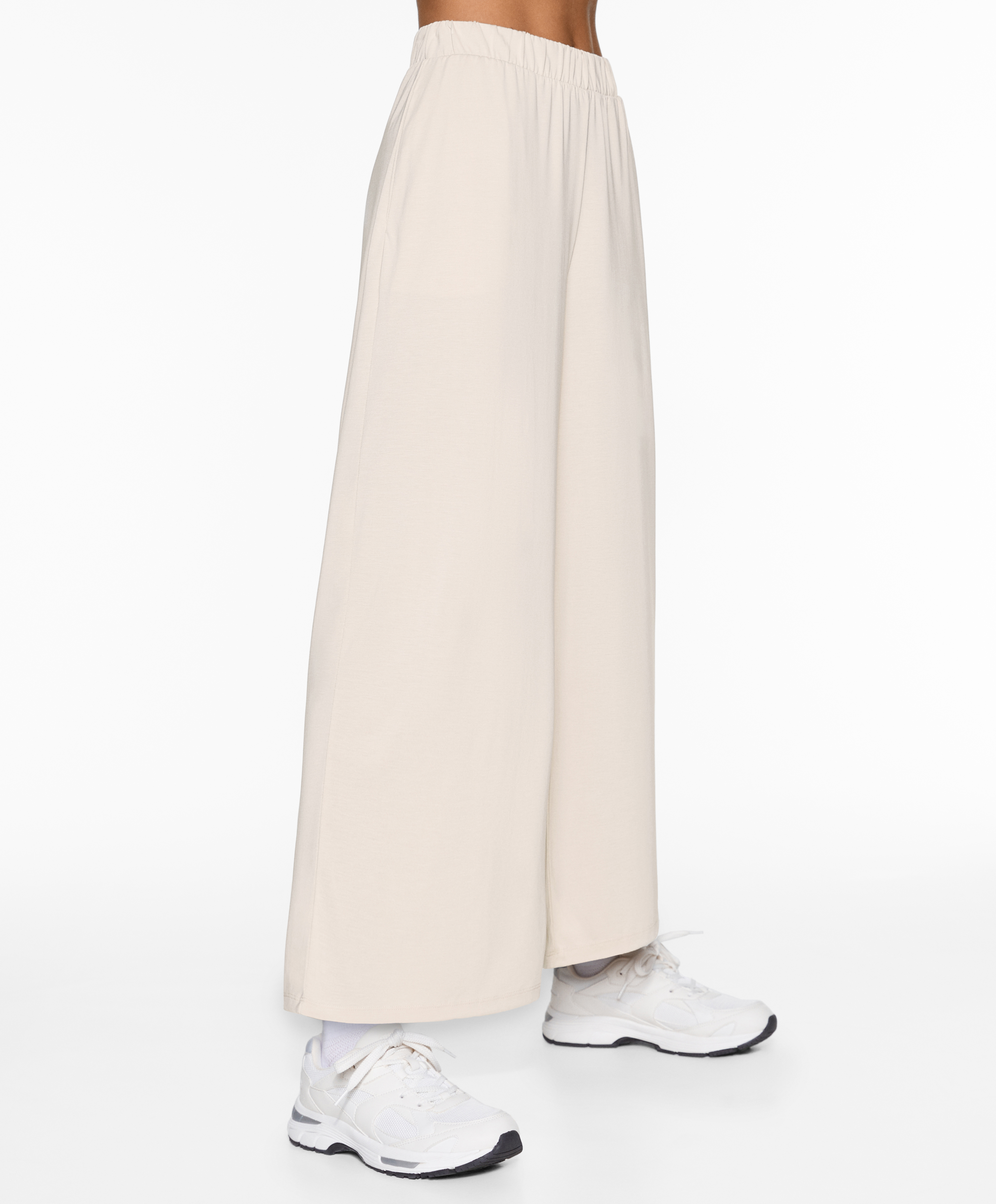 Modal blend crop trousers