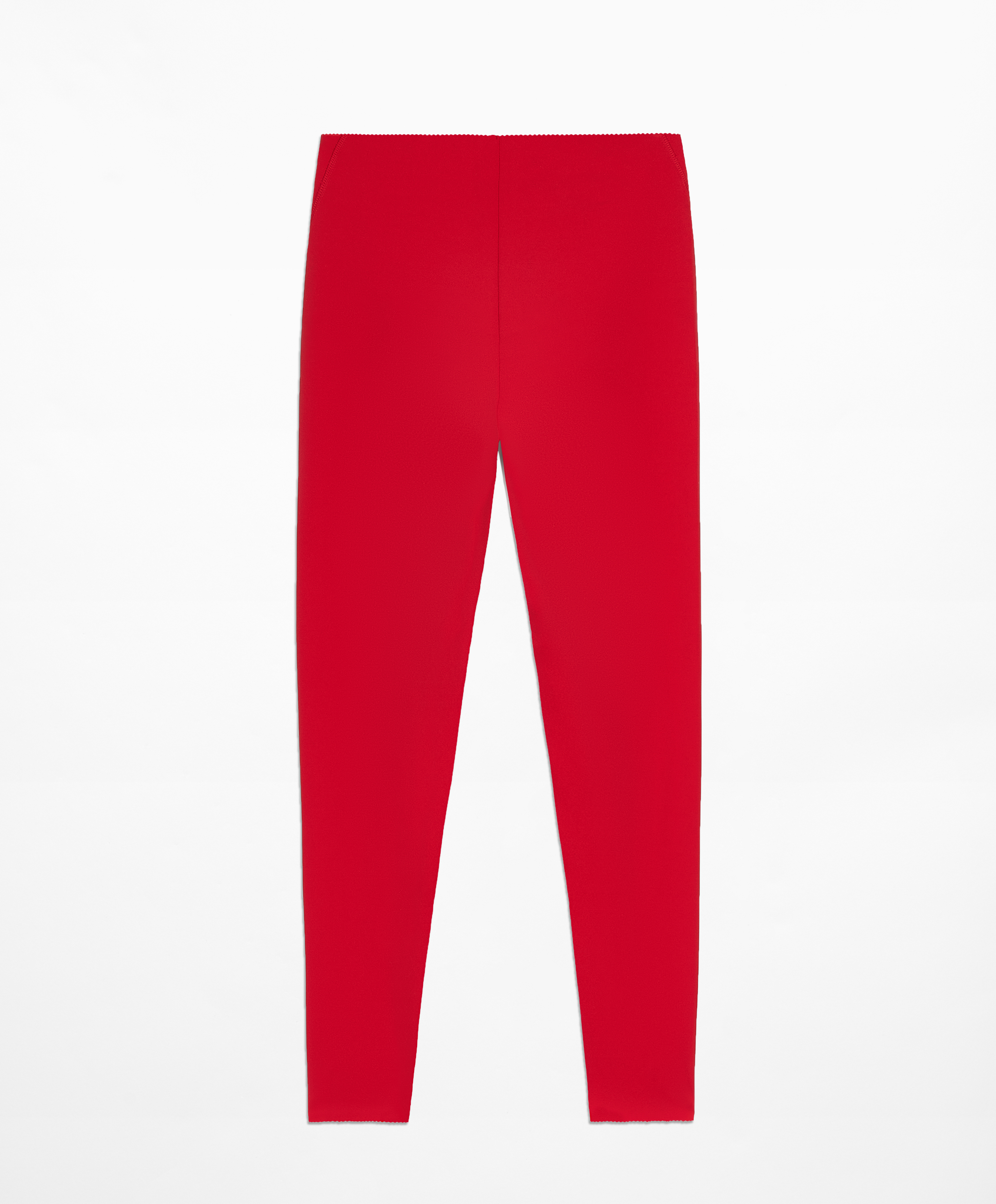 Compressive high-rise core-control ankle-length leggings