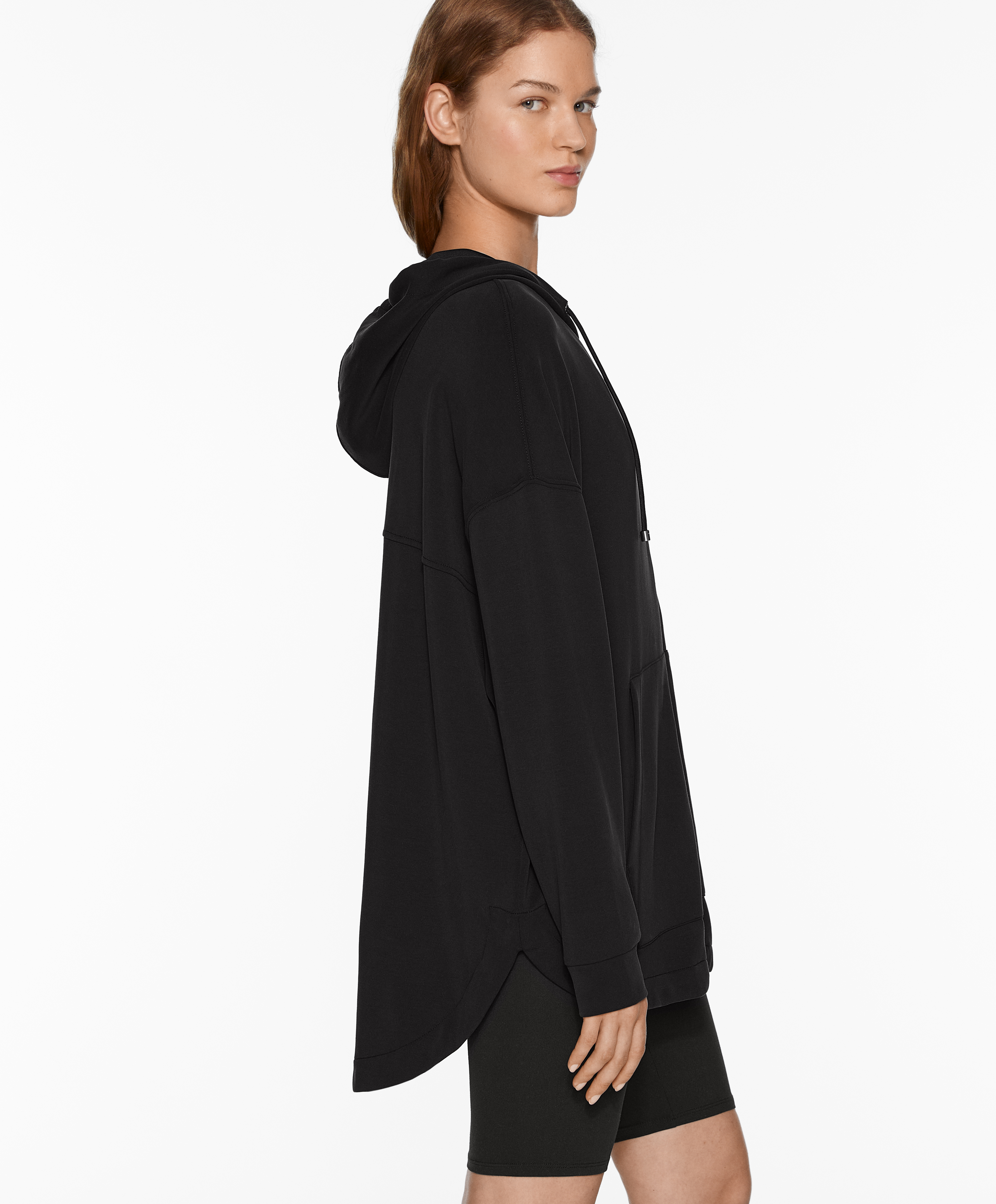 Oversize jacket with modal