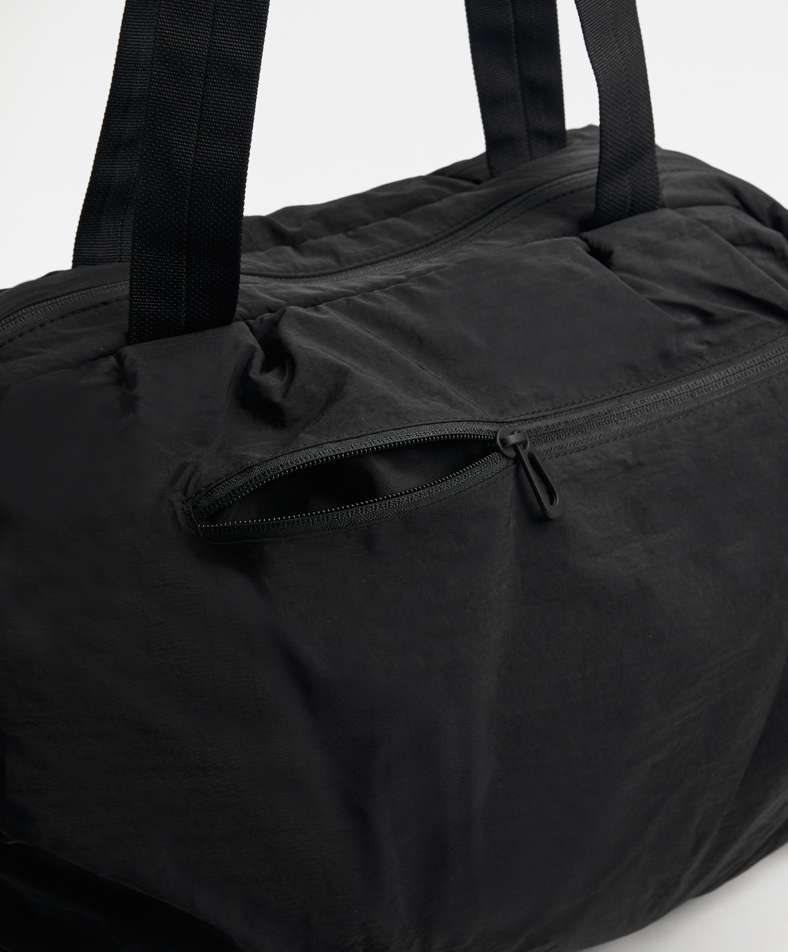 Ruched technical bag