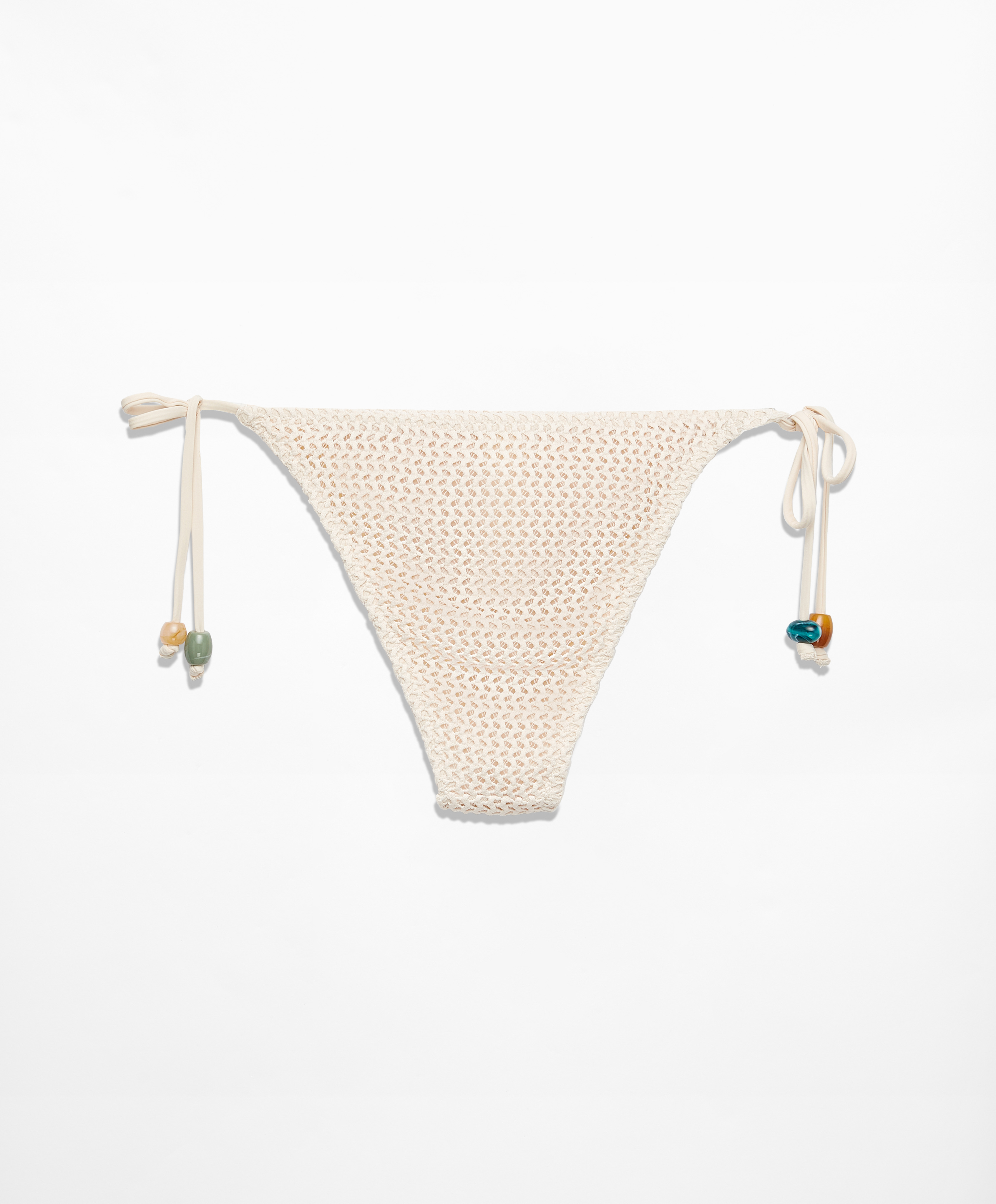 Medium-coverage crochet bikini briefs with ties