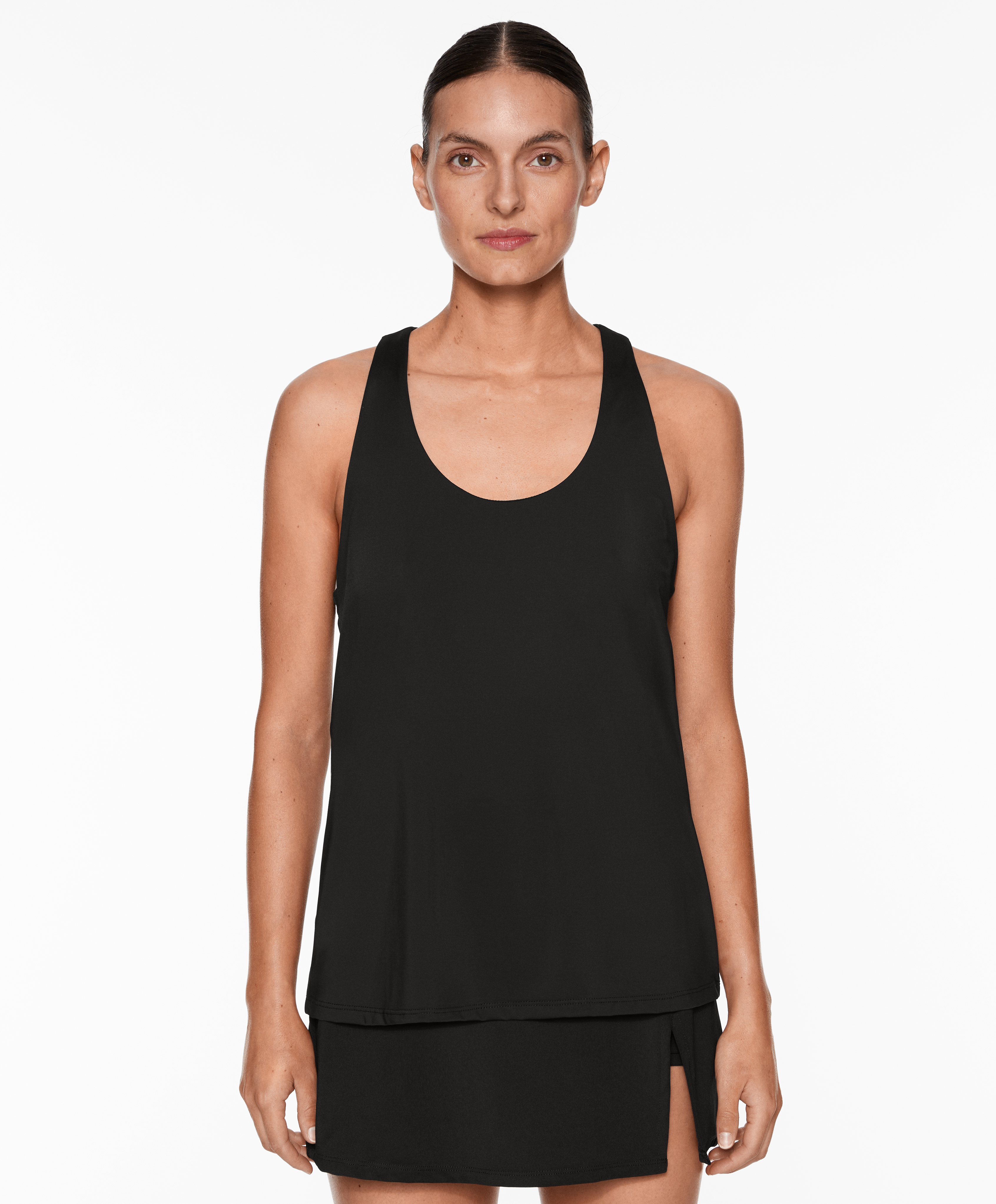 Wide-strap technical top