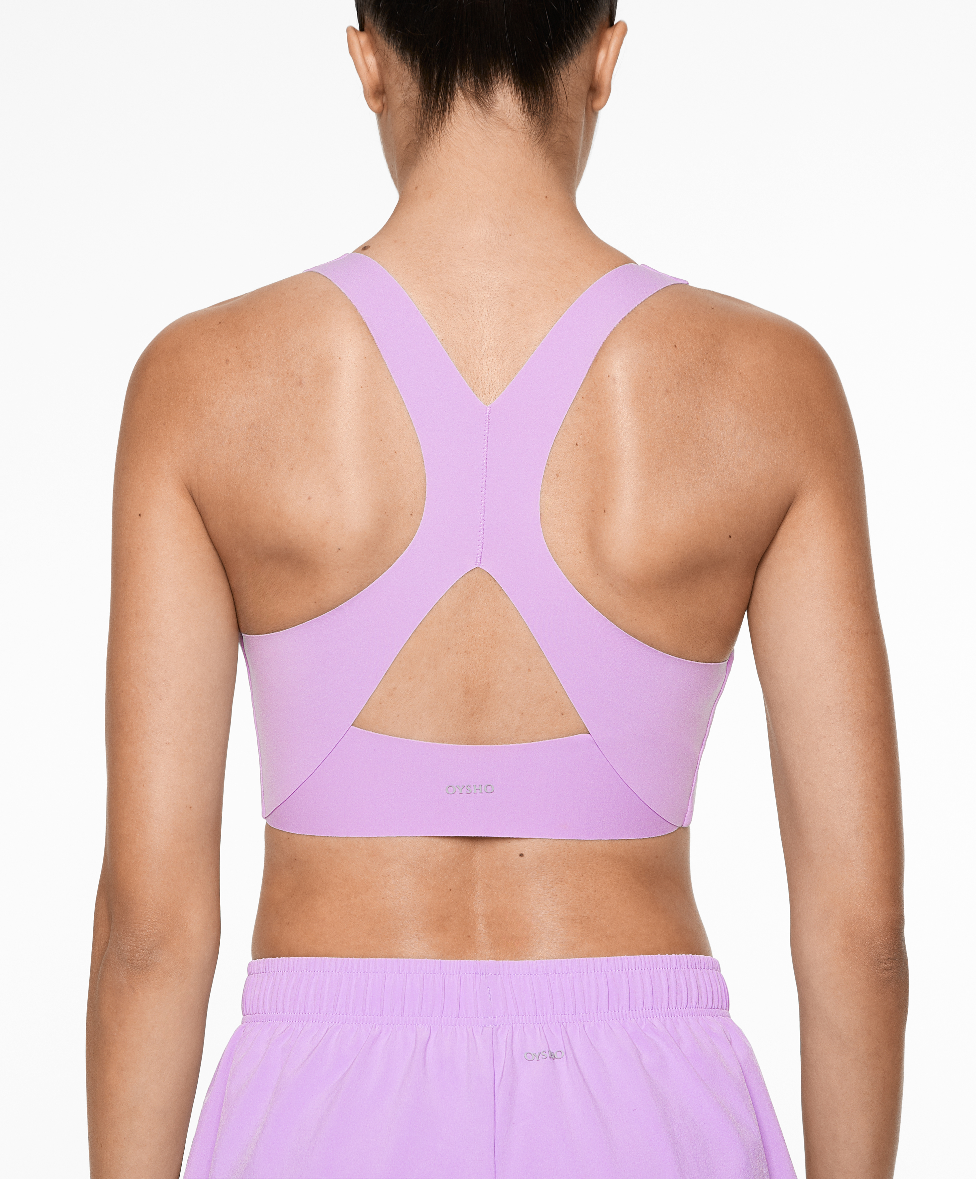 Medium-support compressive bra