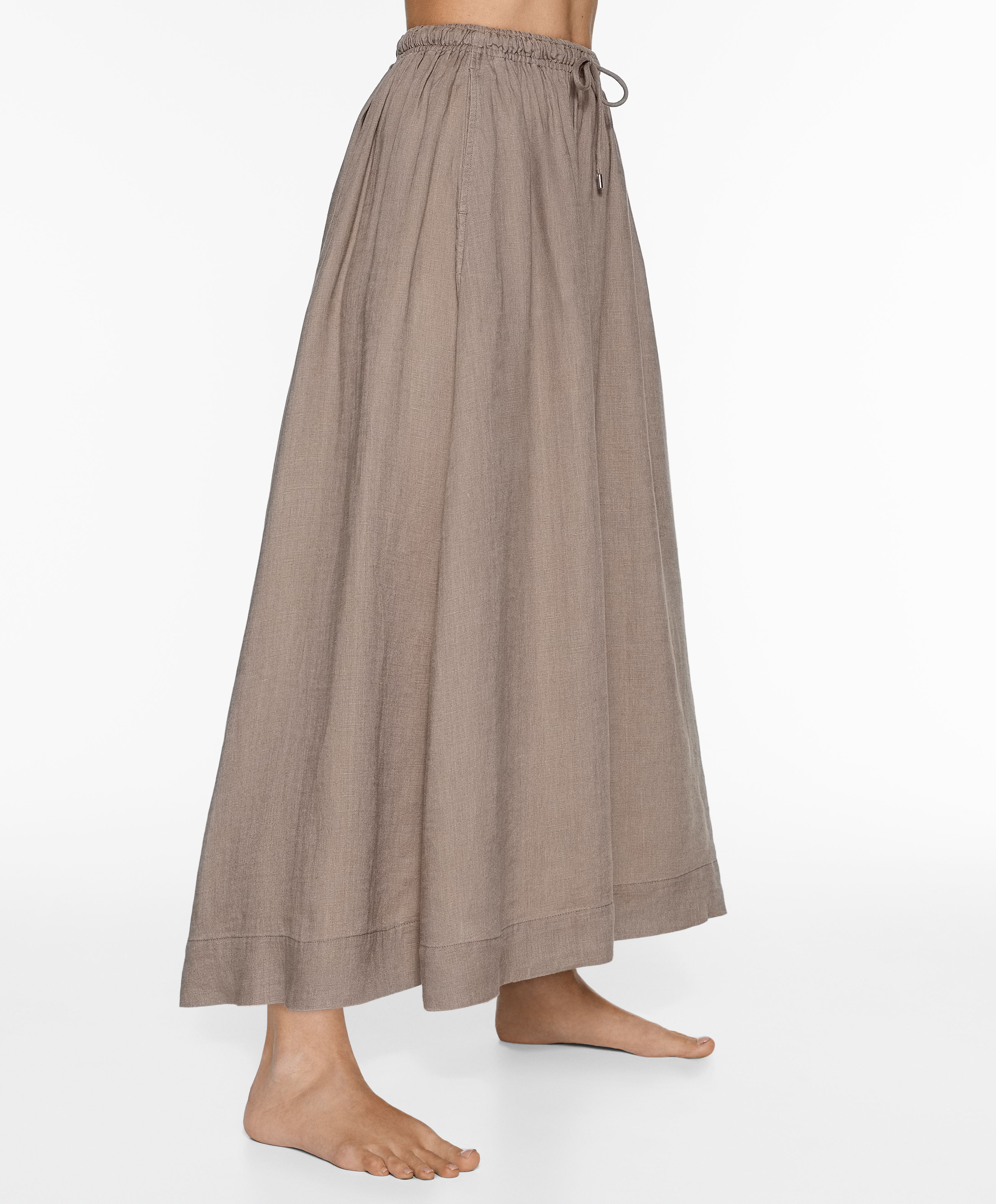 Long 100% linen skirt