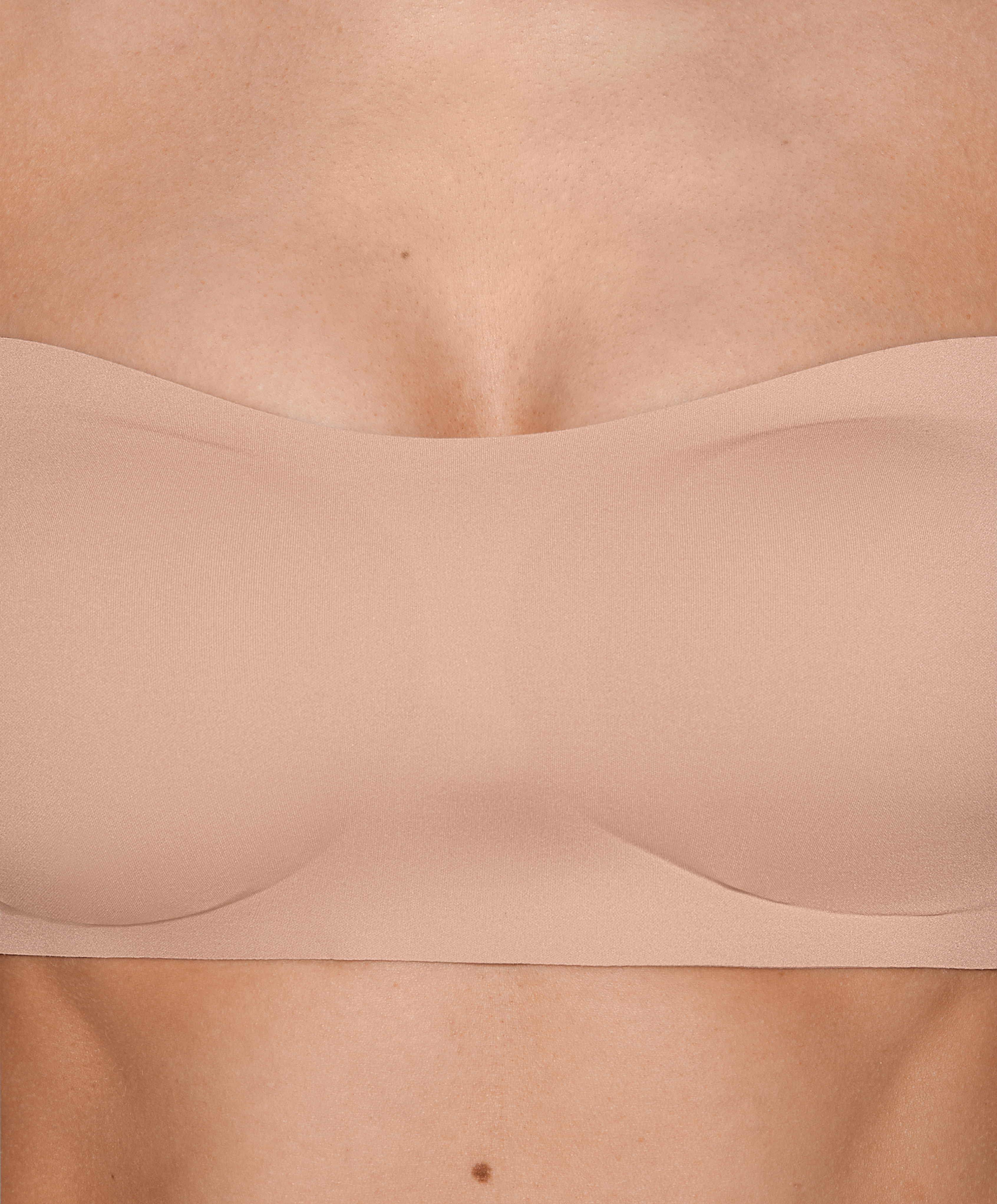 Invisible laser-cut bandeau bra