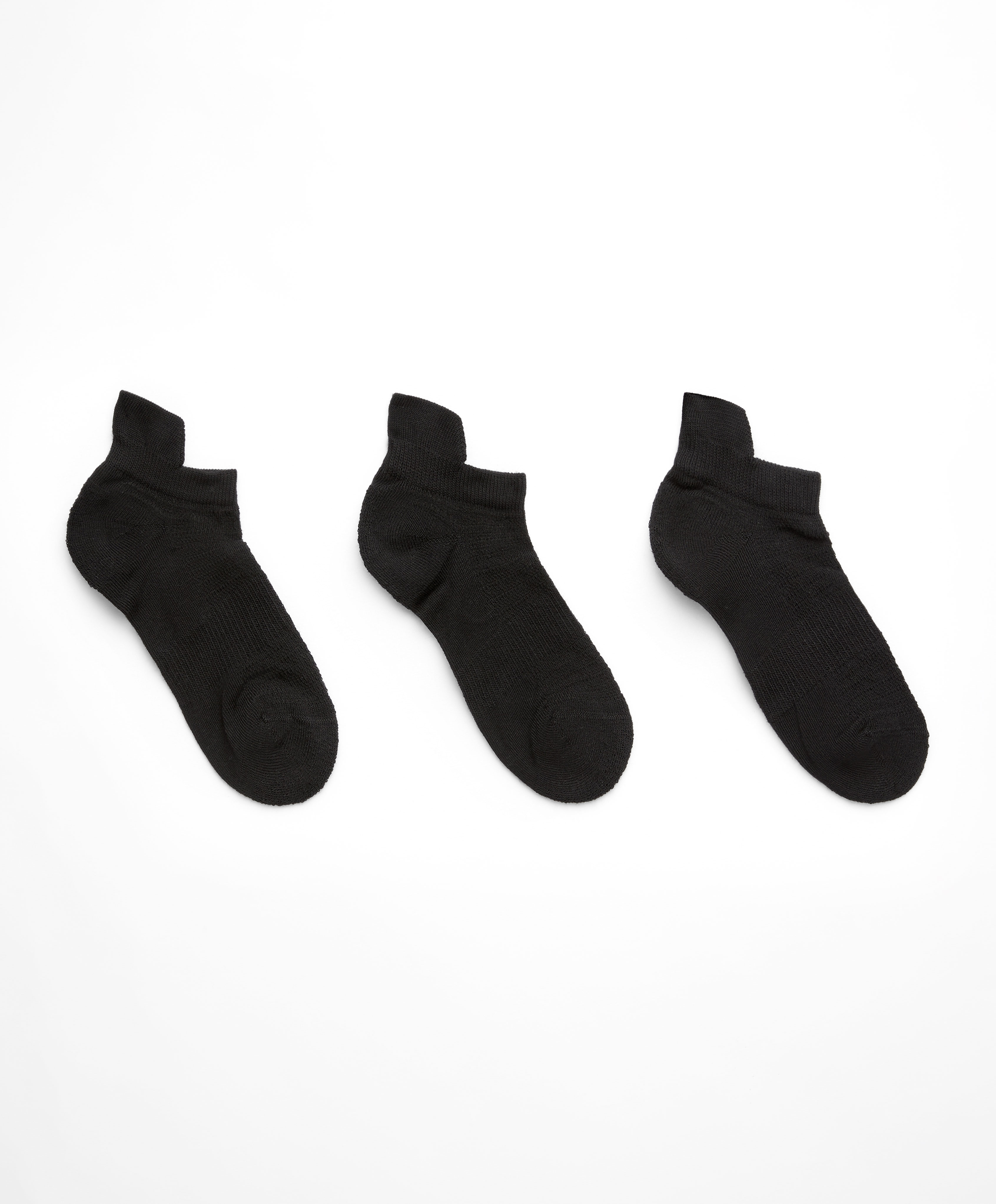 3 pairs of tab cotton blend sports sneaker socks