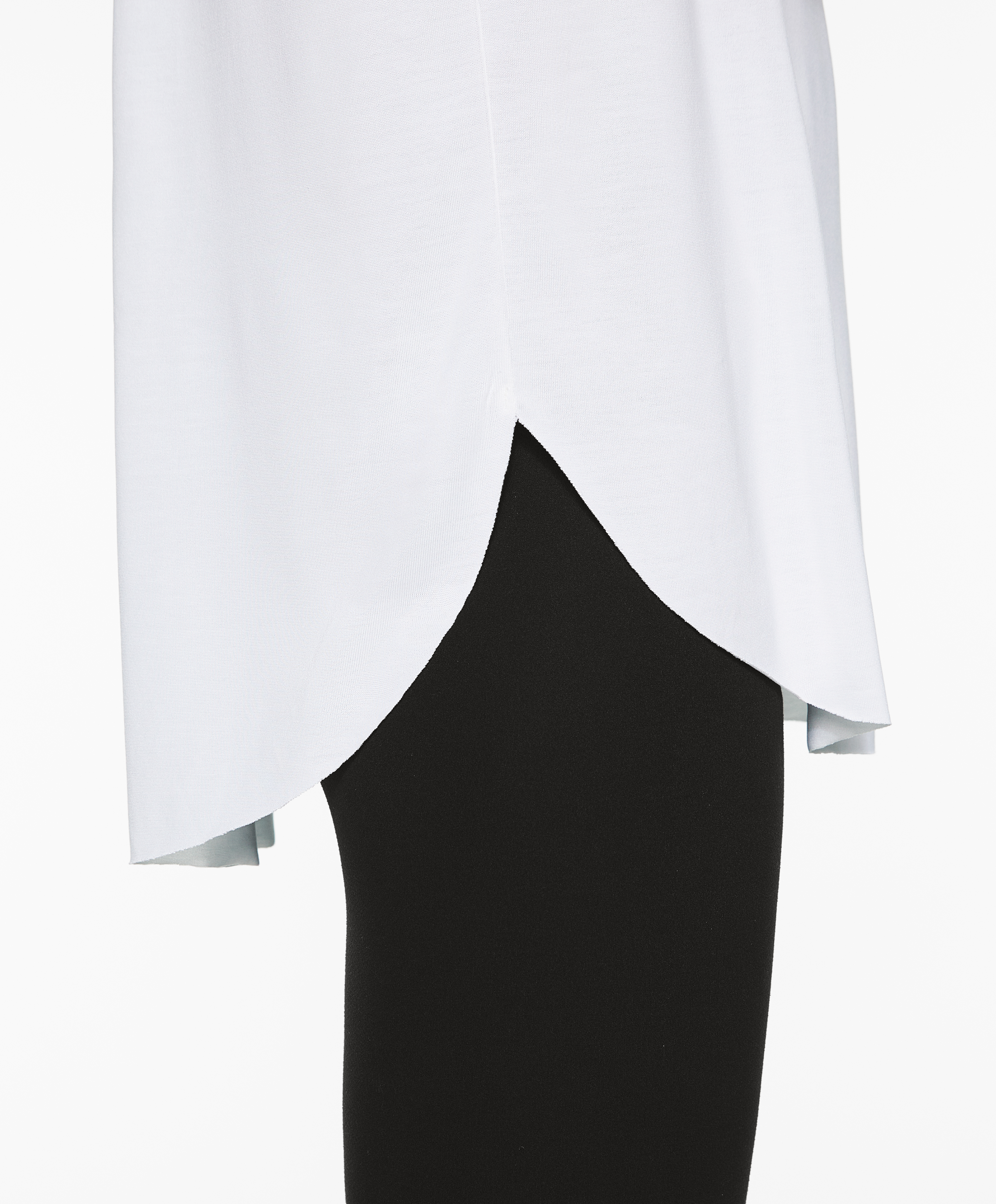 Modal blend short-sleeved slogan T-shirt