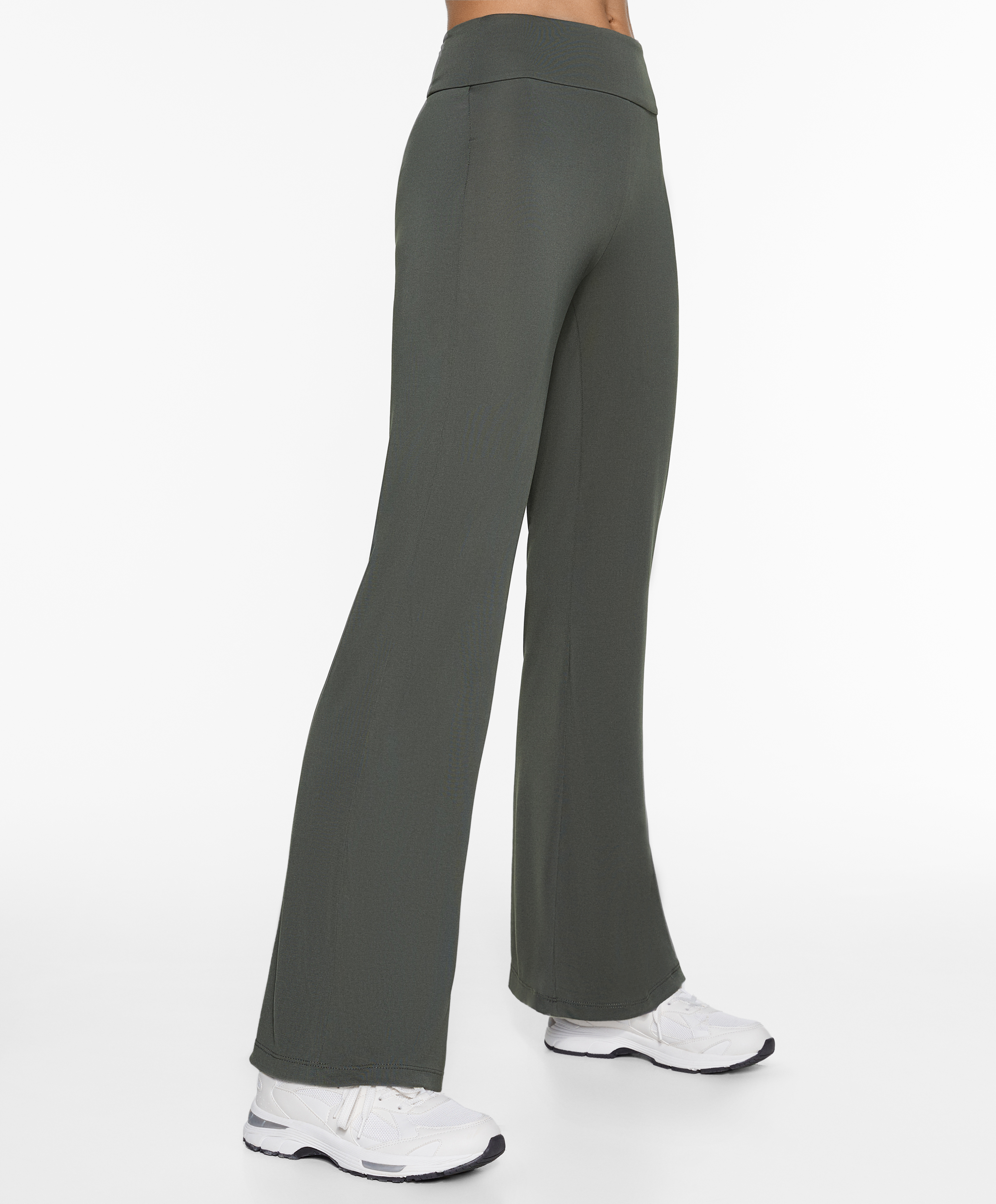 Modal blend flare trousers