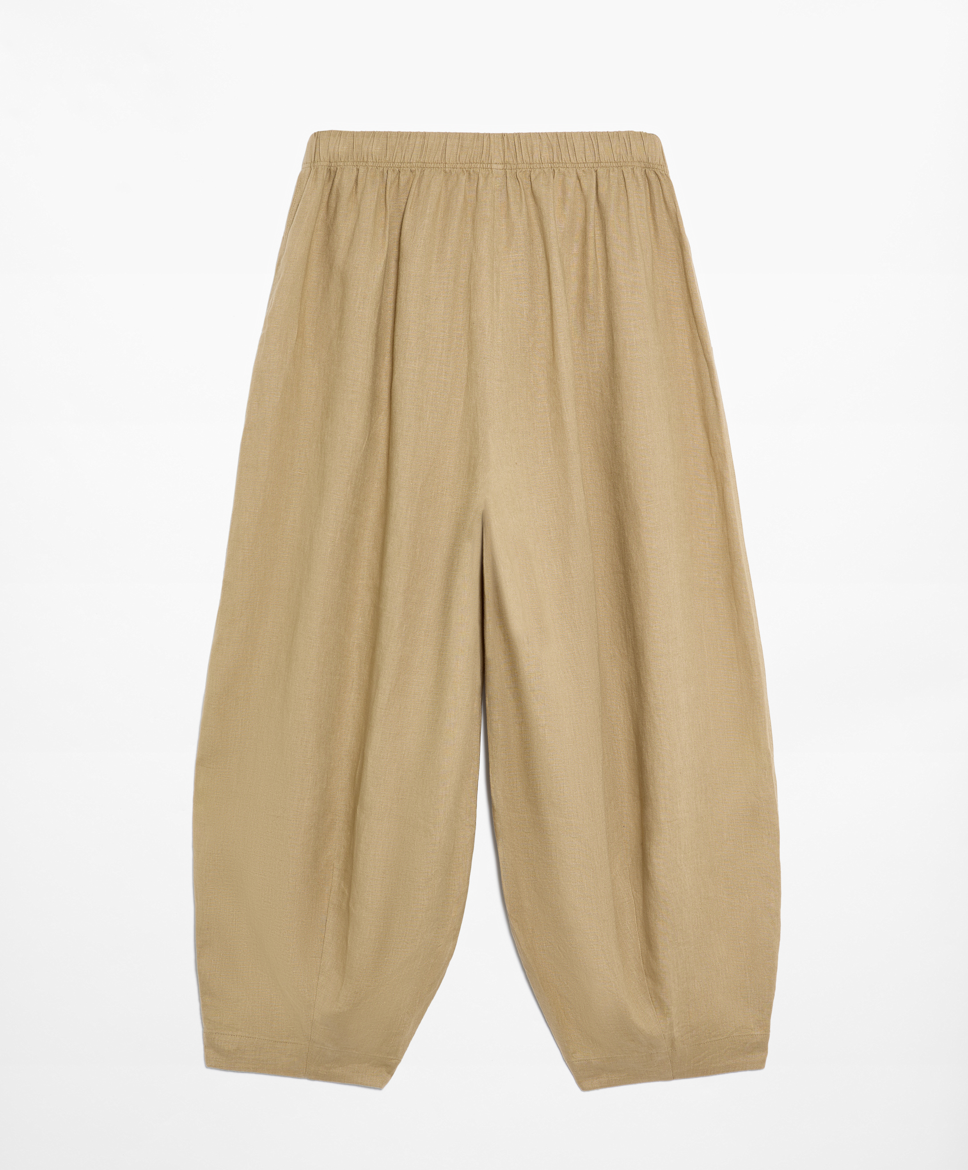100% linen balloon trousers