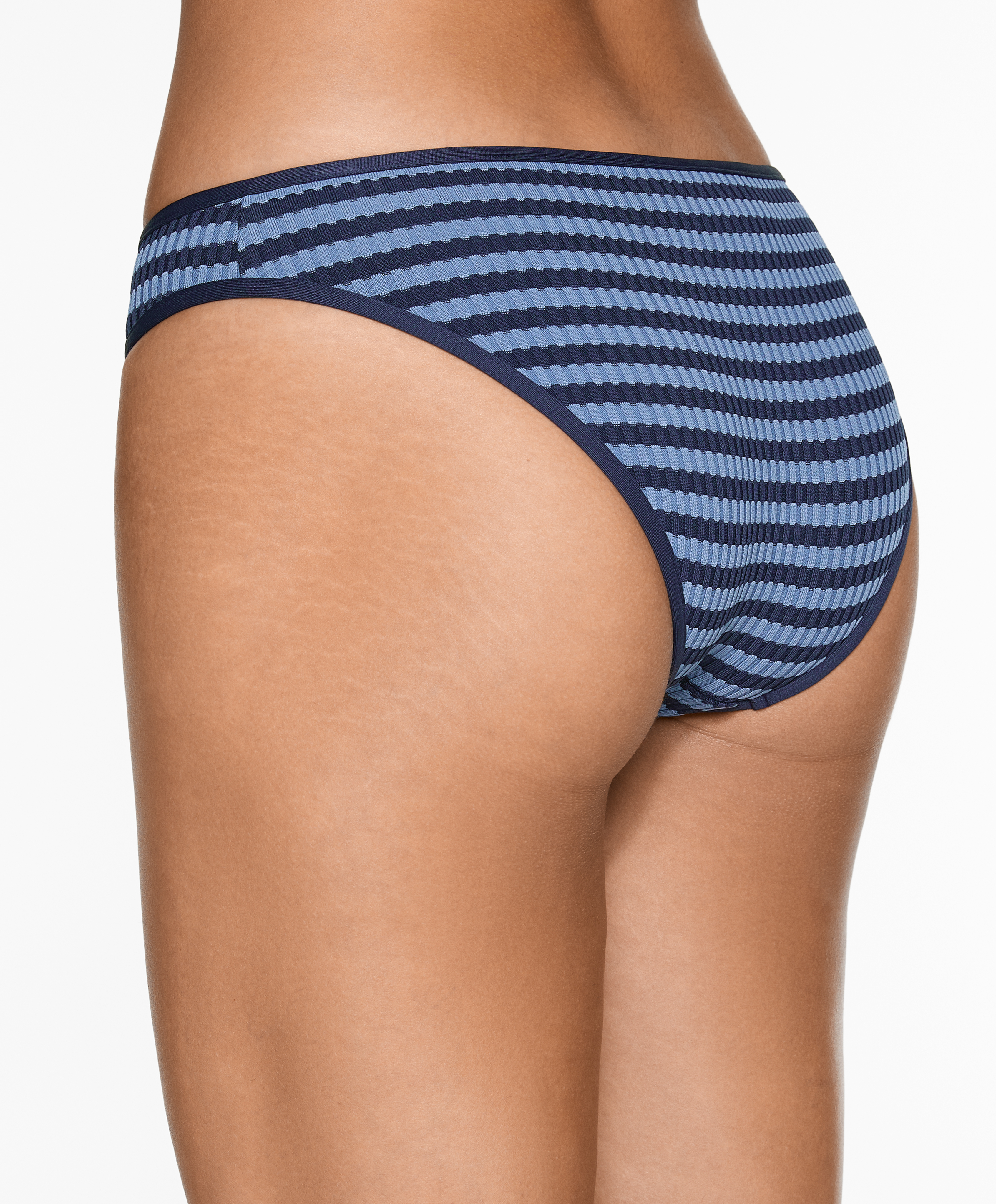 Textured stripe classic bikini briefs
