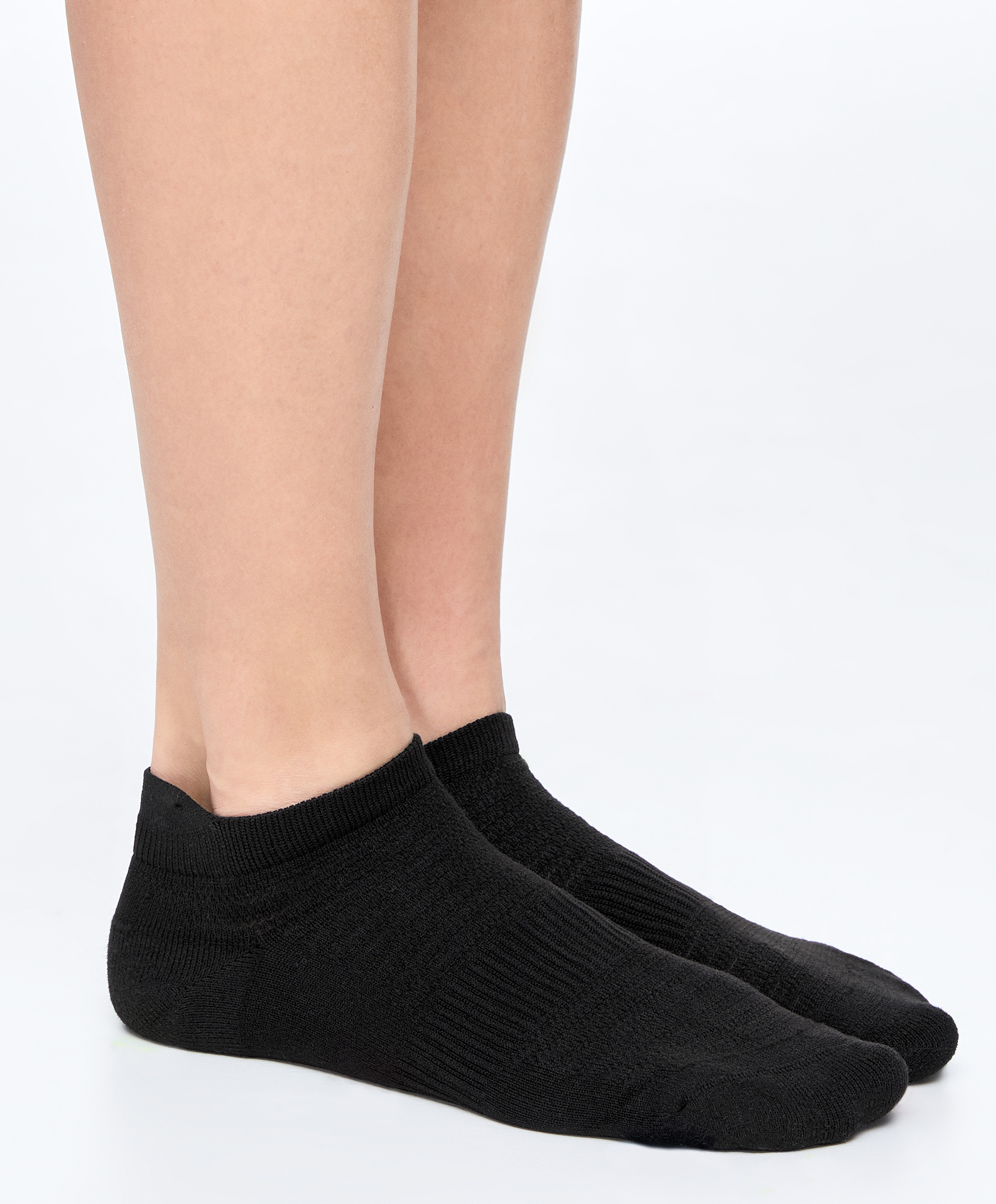 3 pairs of tab polyamide blend sports sneaker socks