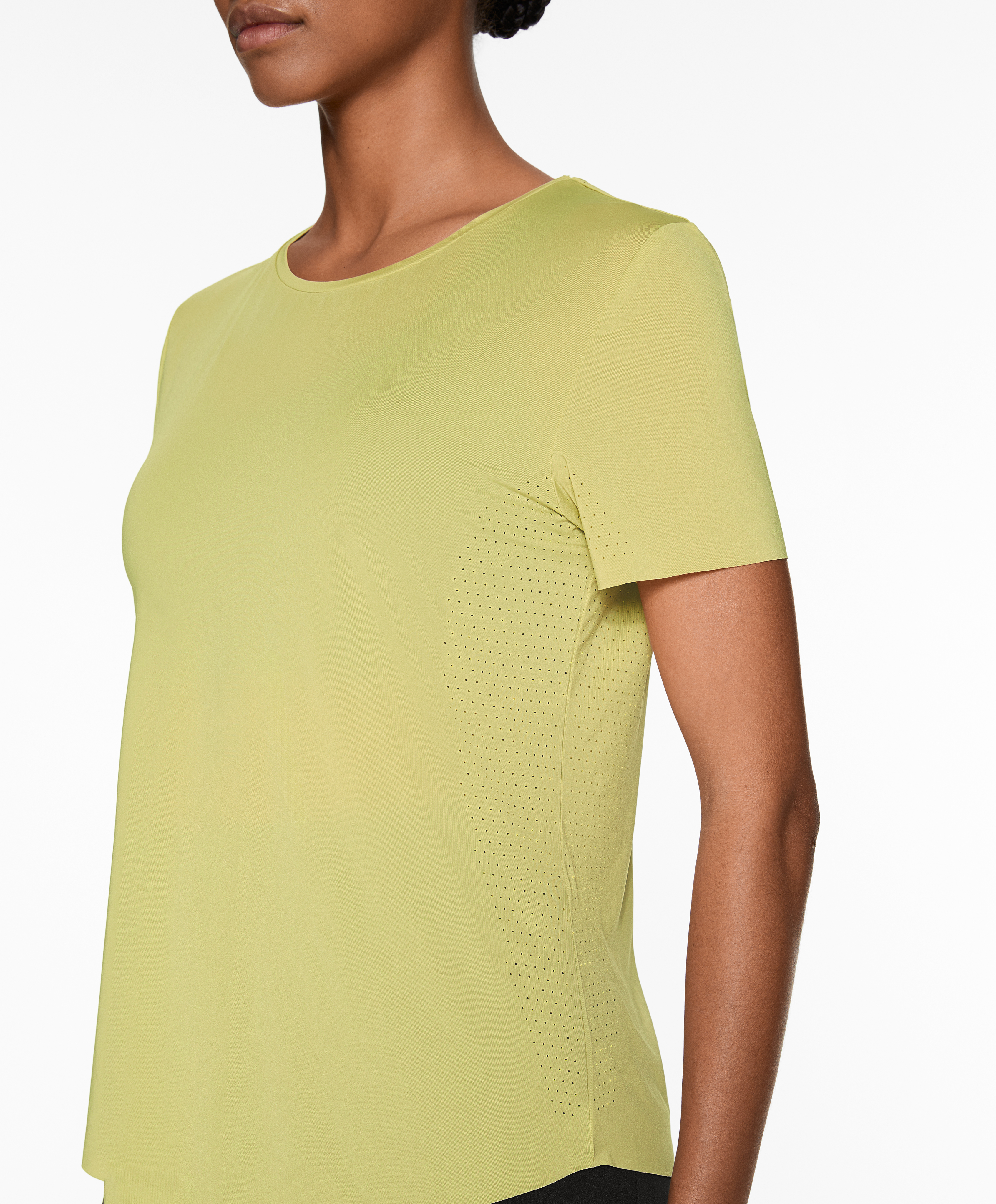 Fitted short-sleeved technical T-shirt