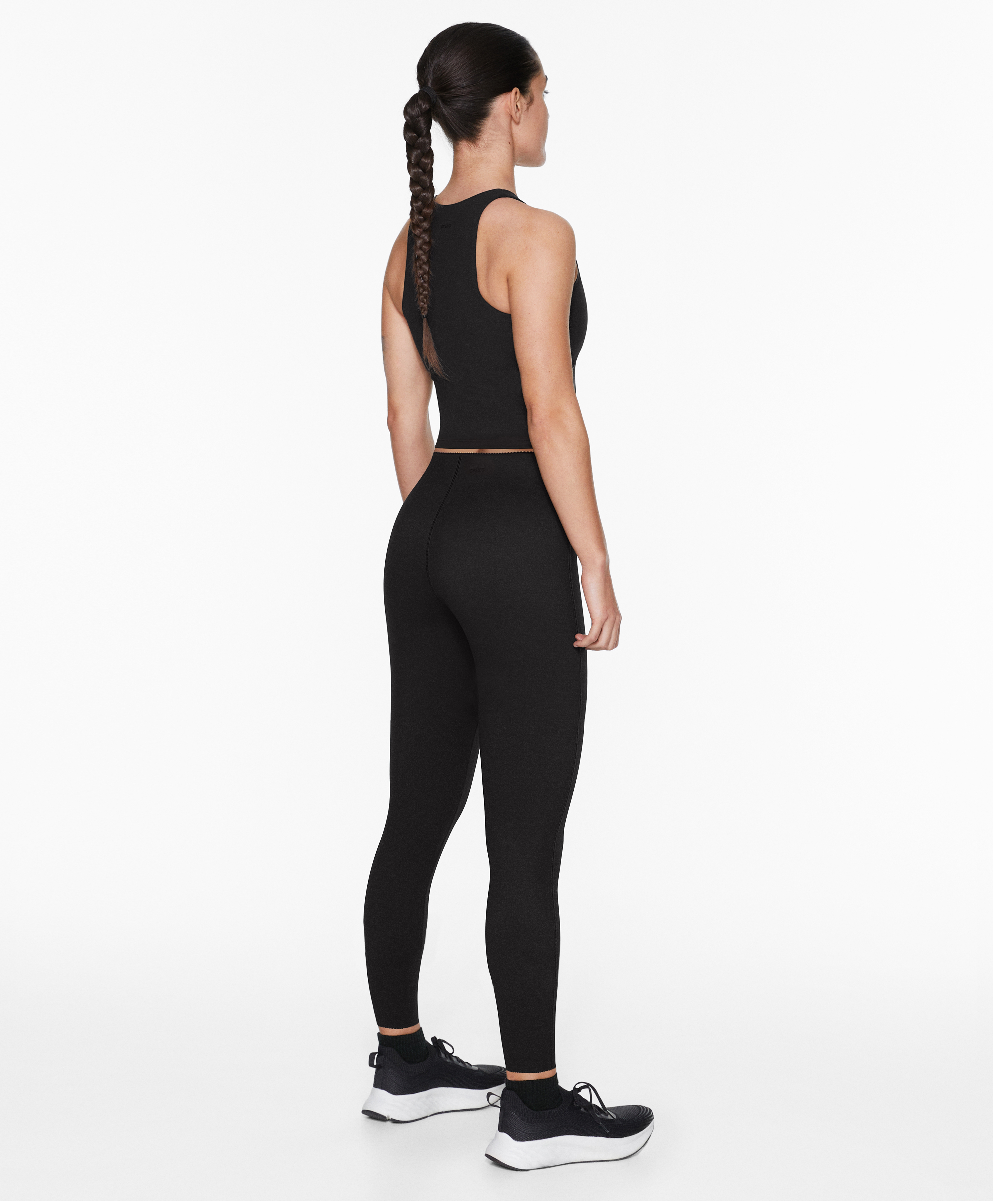 Extra-compressive core-control 65cm ankle-length leggings