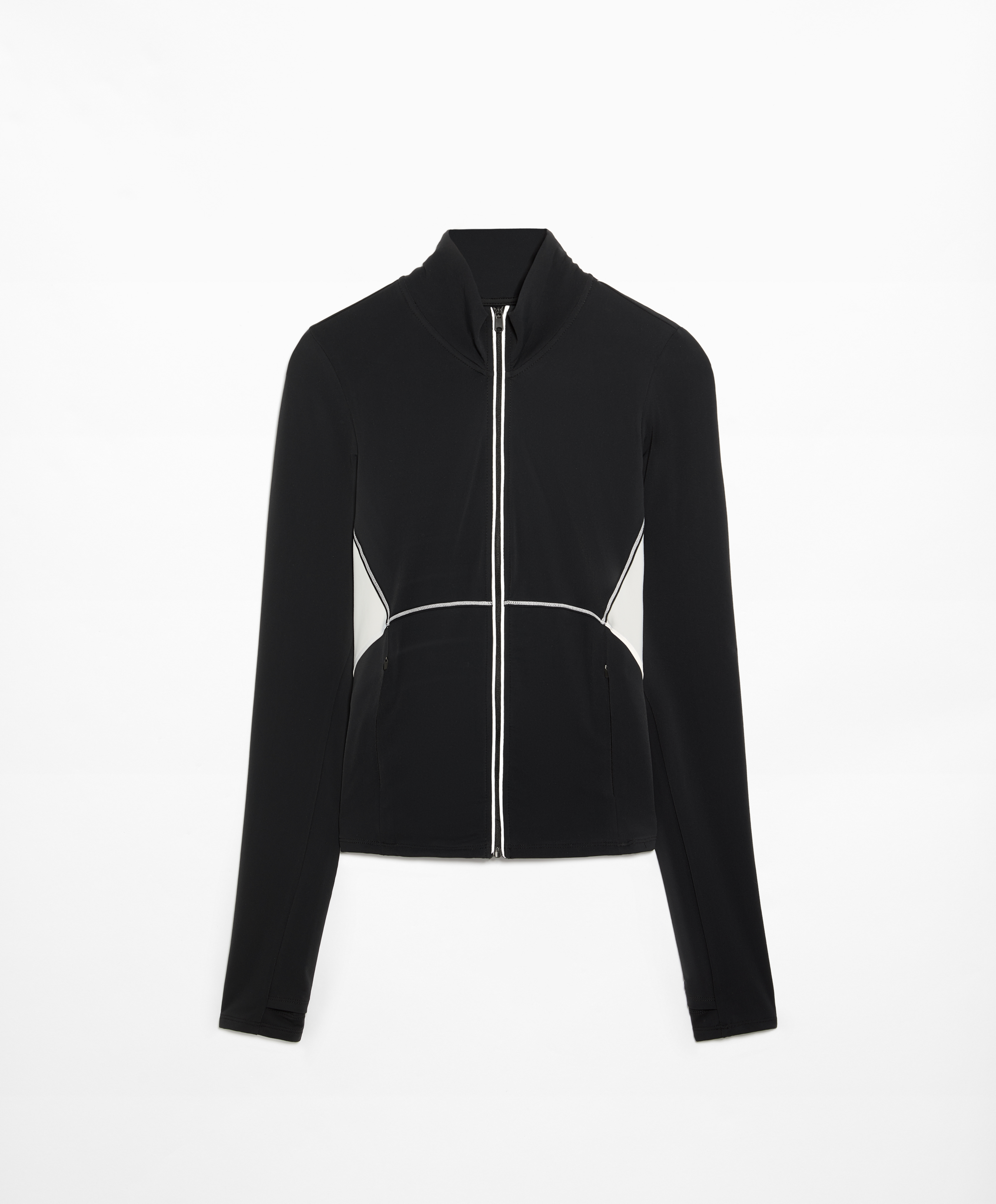 Panel detail technical jacket for running