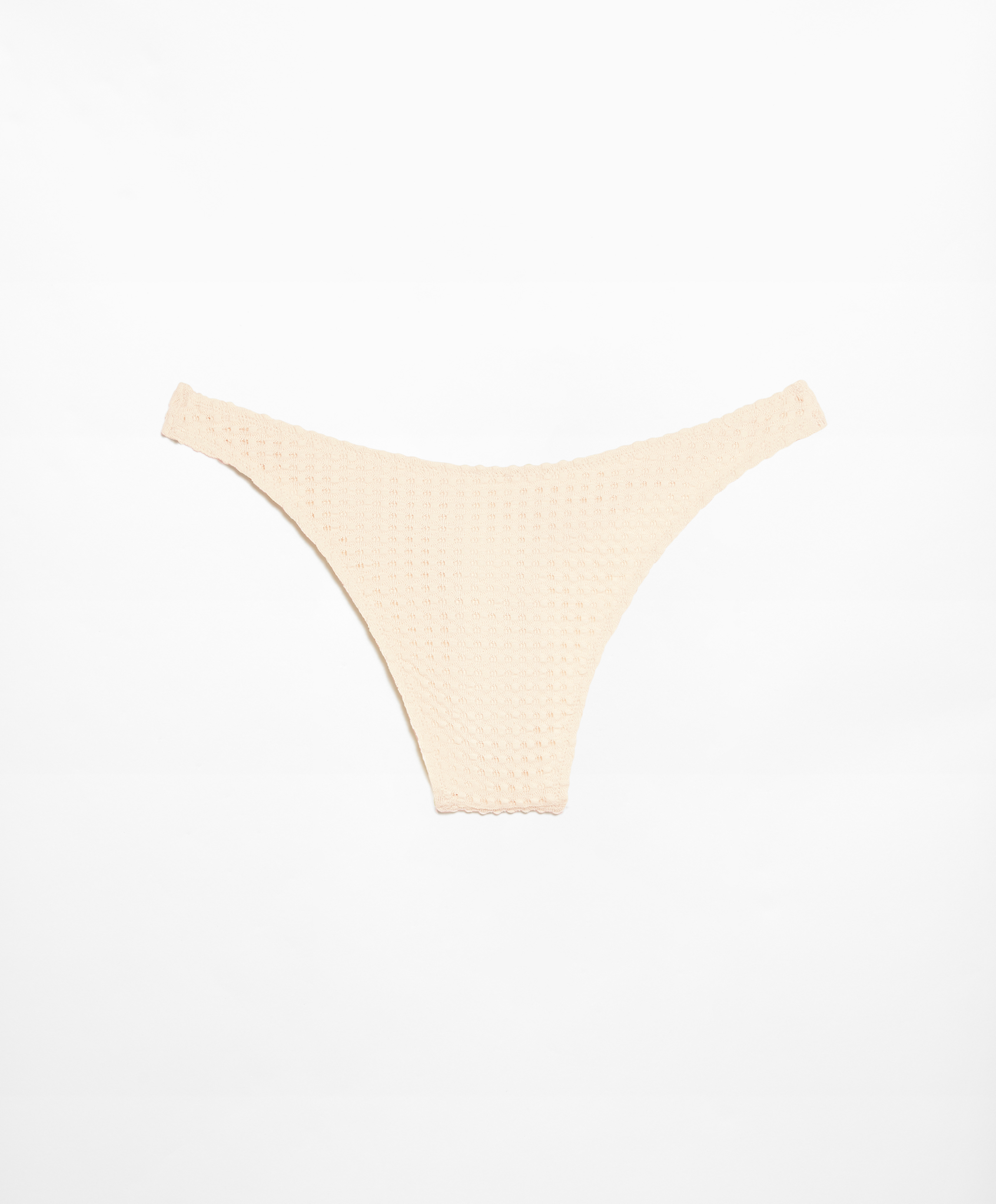 Bubble textured medium-coverage bikini briefs