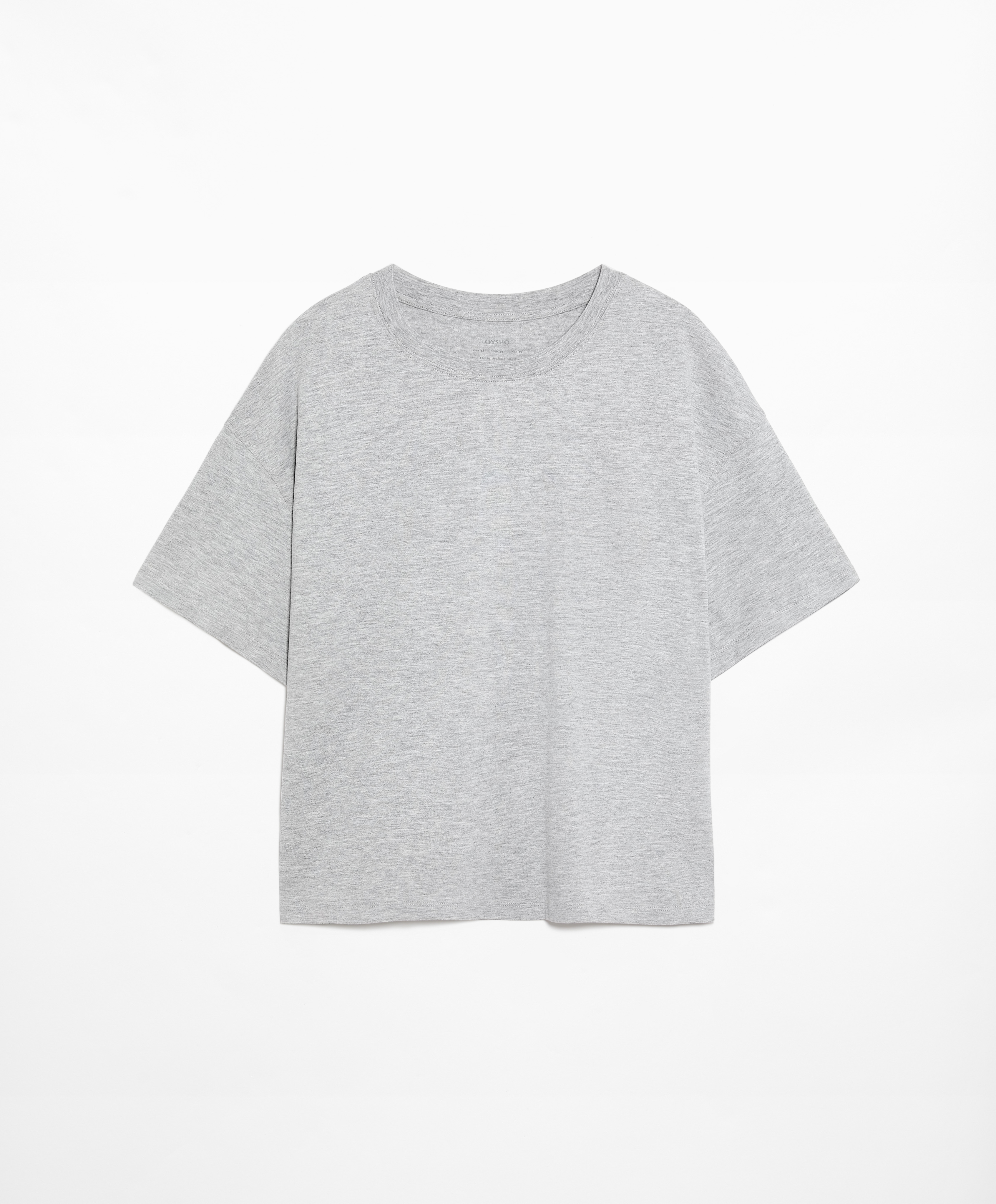 Short sleeve cotton blend T-shirt