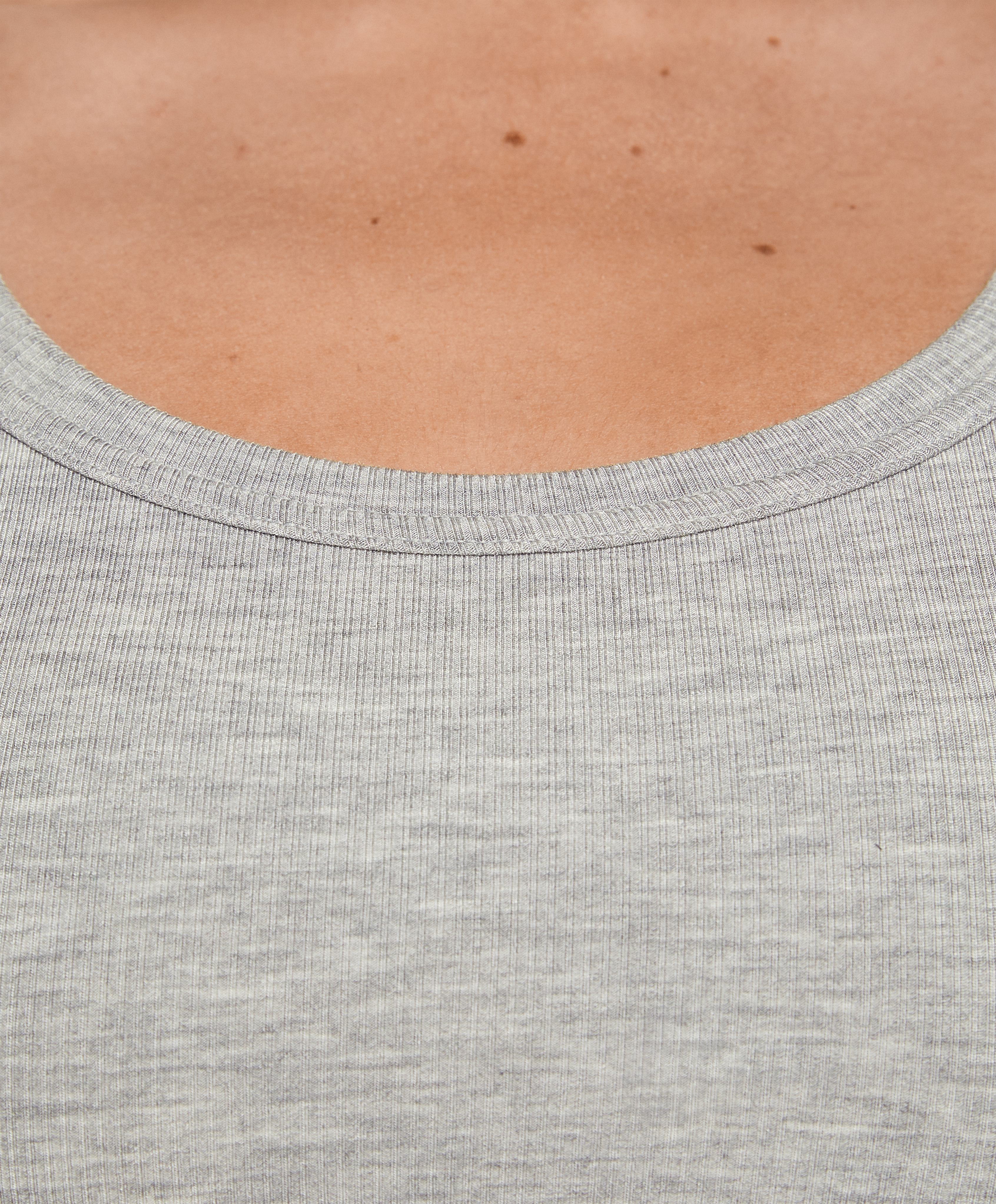 Rib bra top with modal