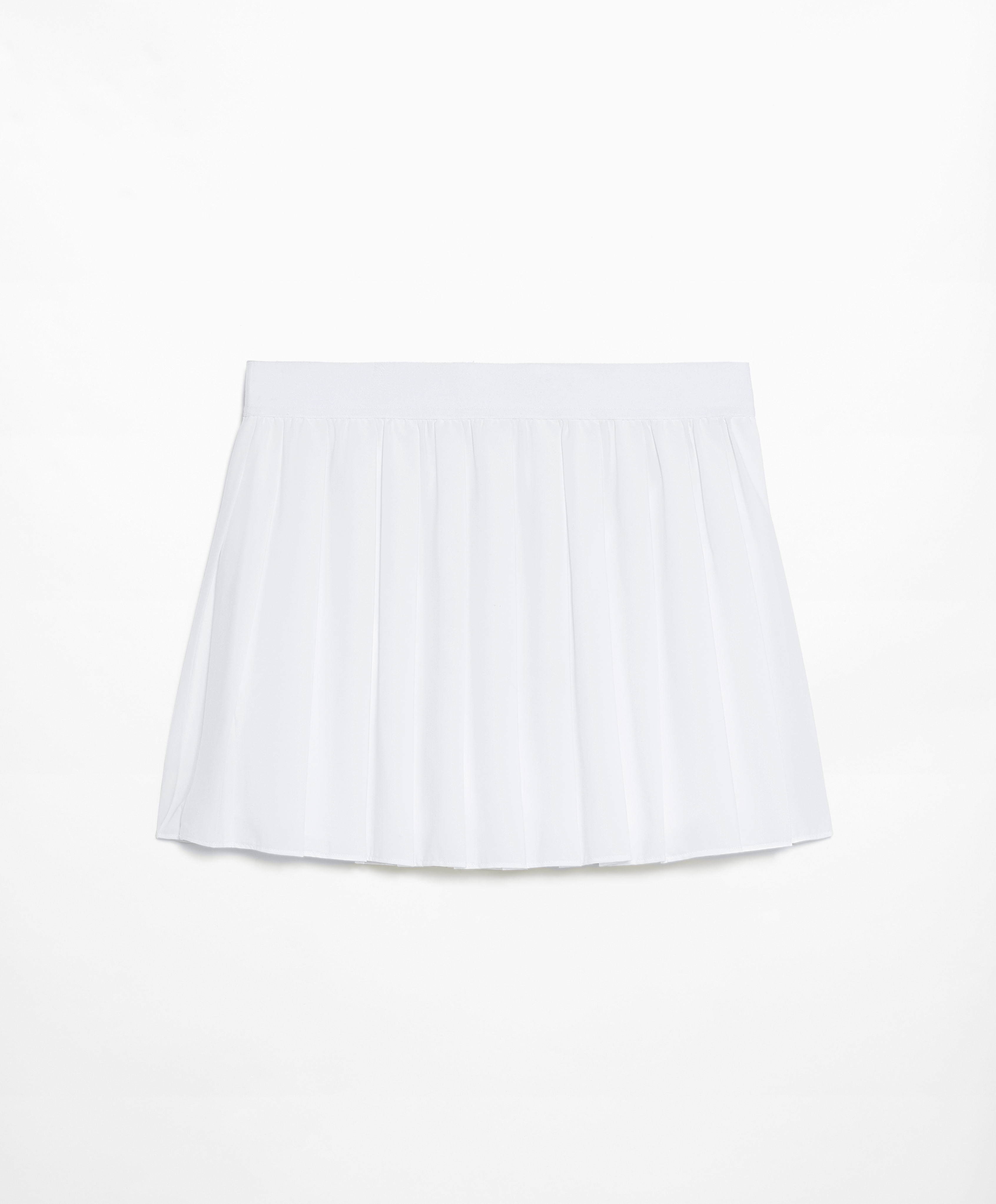 Pleated compressive skirt