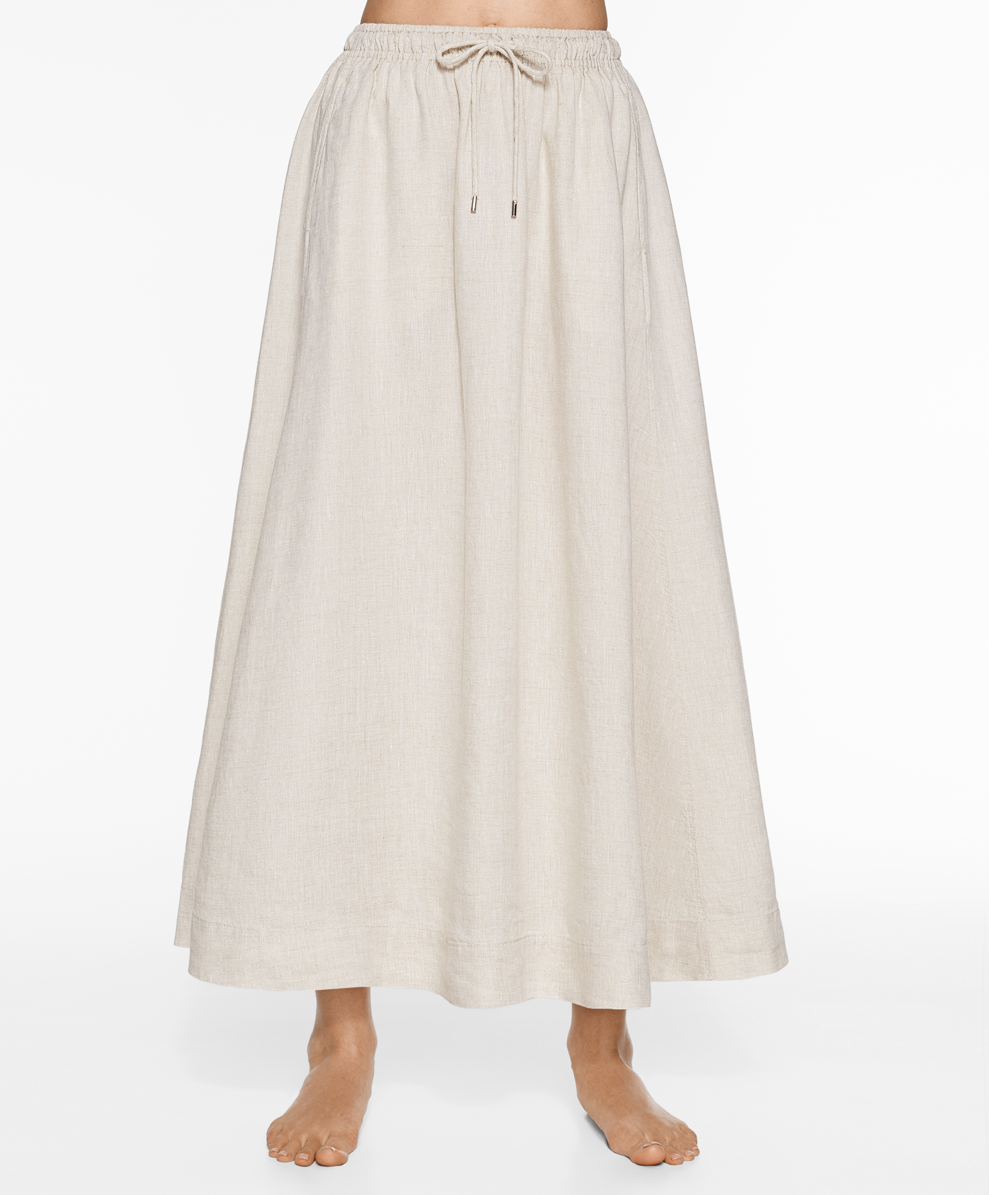 Long 100% linen skirt