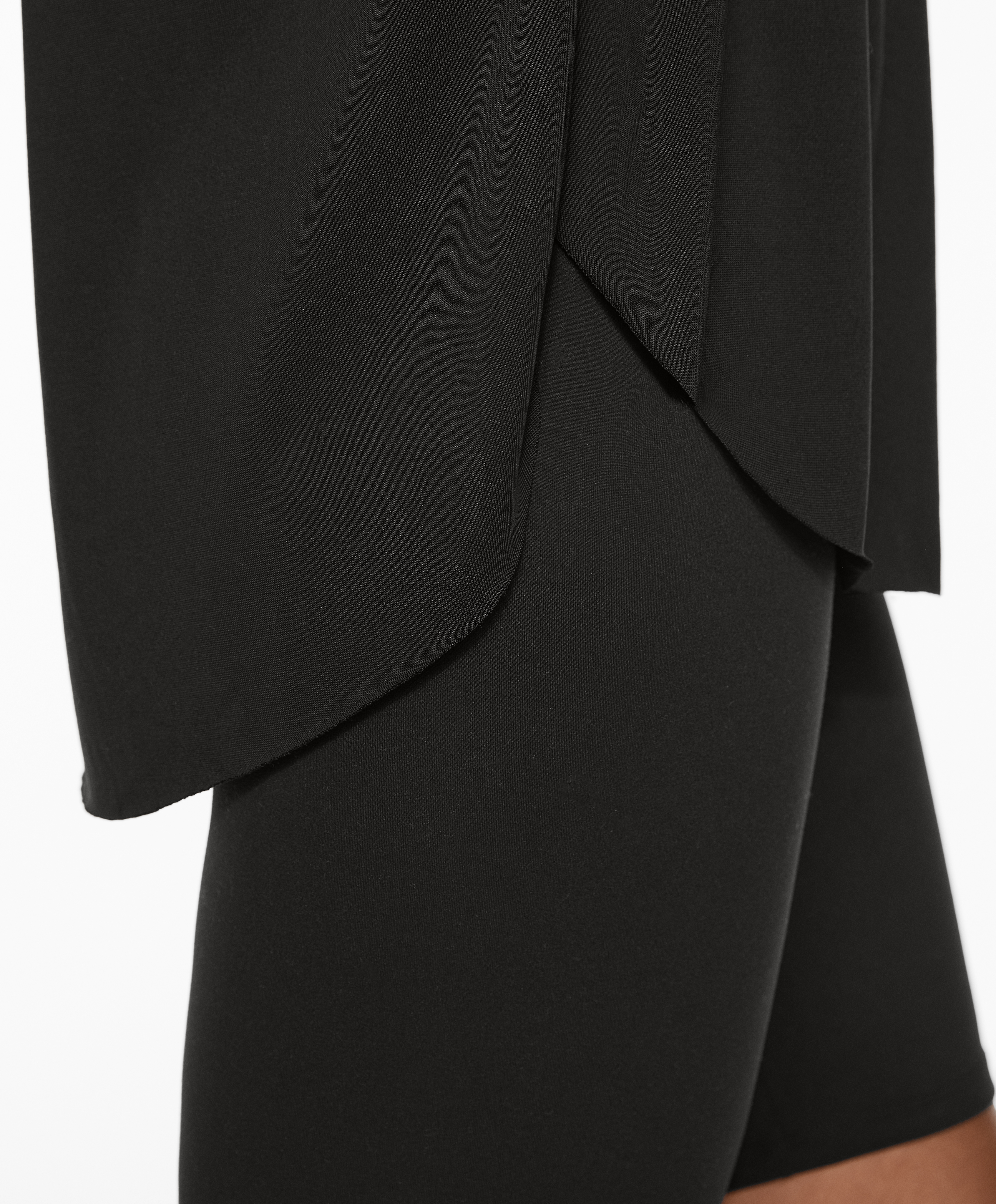 Modal blend short-sleeved slogan T-shirt