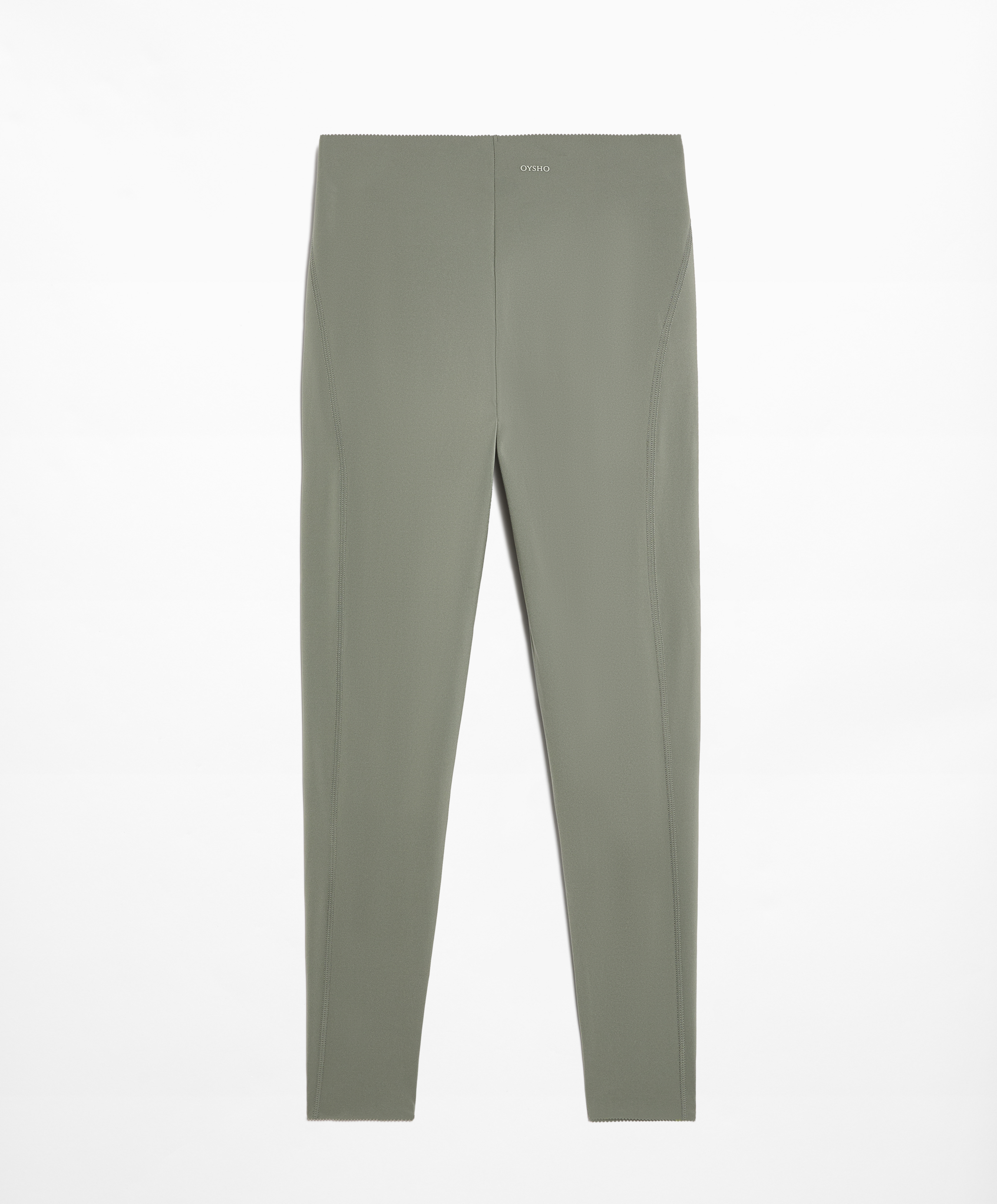 Compressive core control ankle-length leggings
