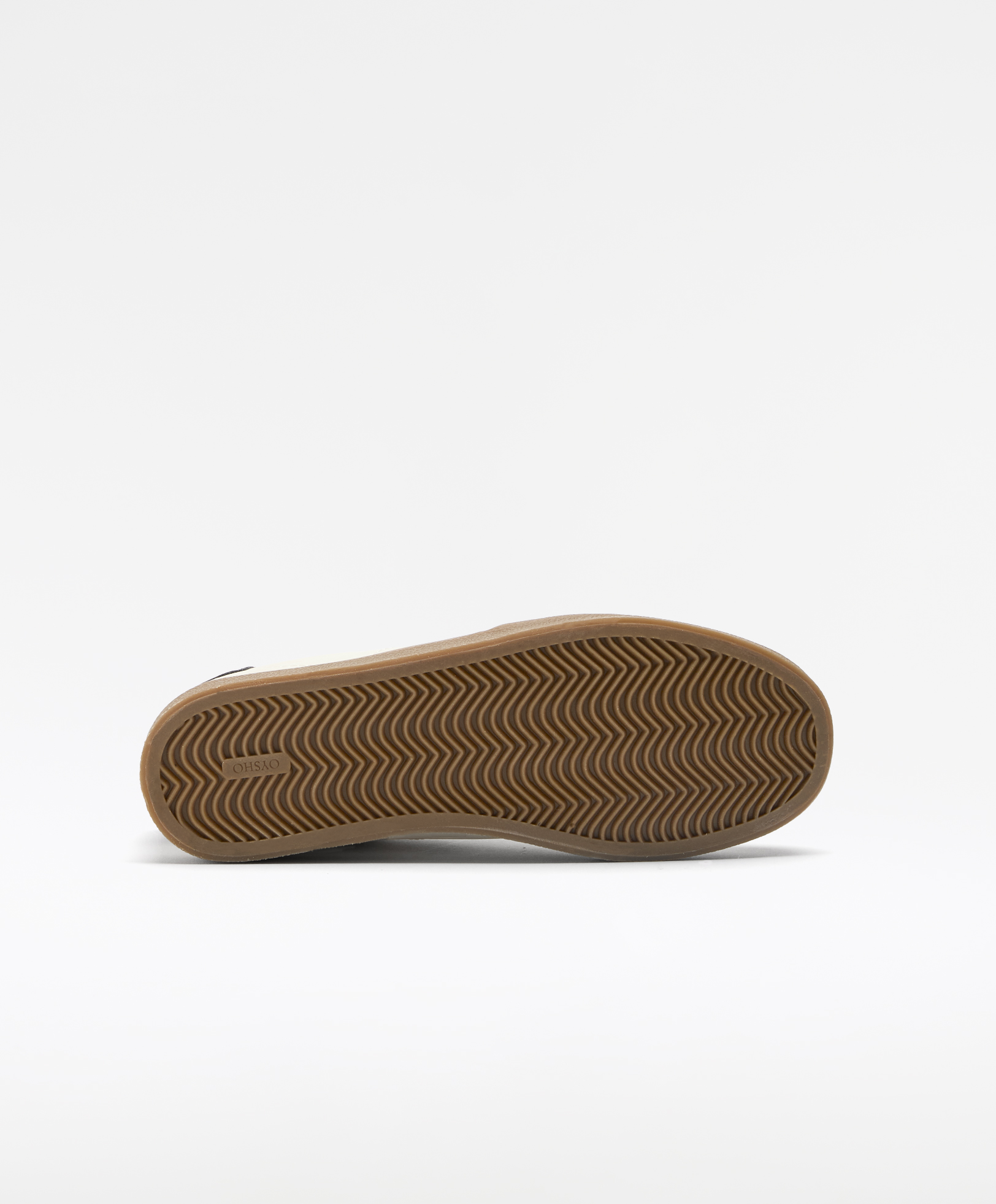 Trainers with nylon and split-leather pieces