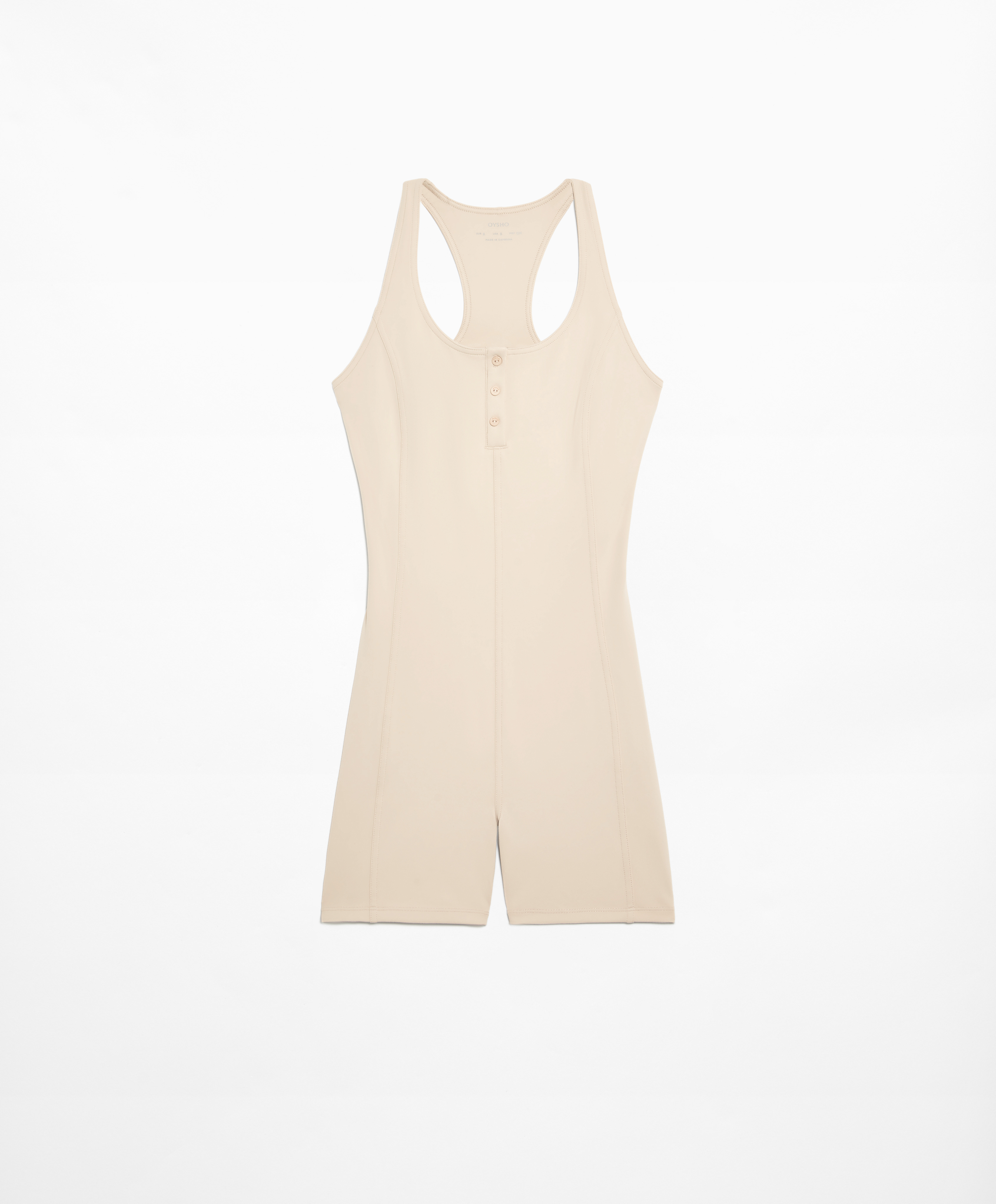Comfortlux open back short jumpsuit