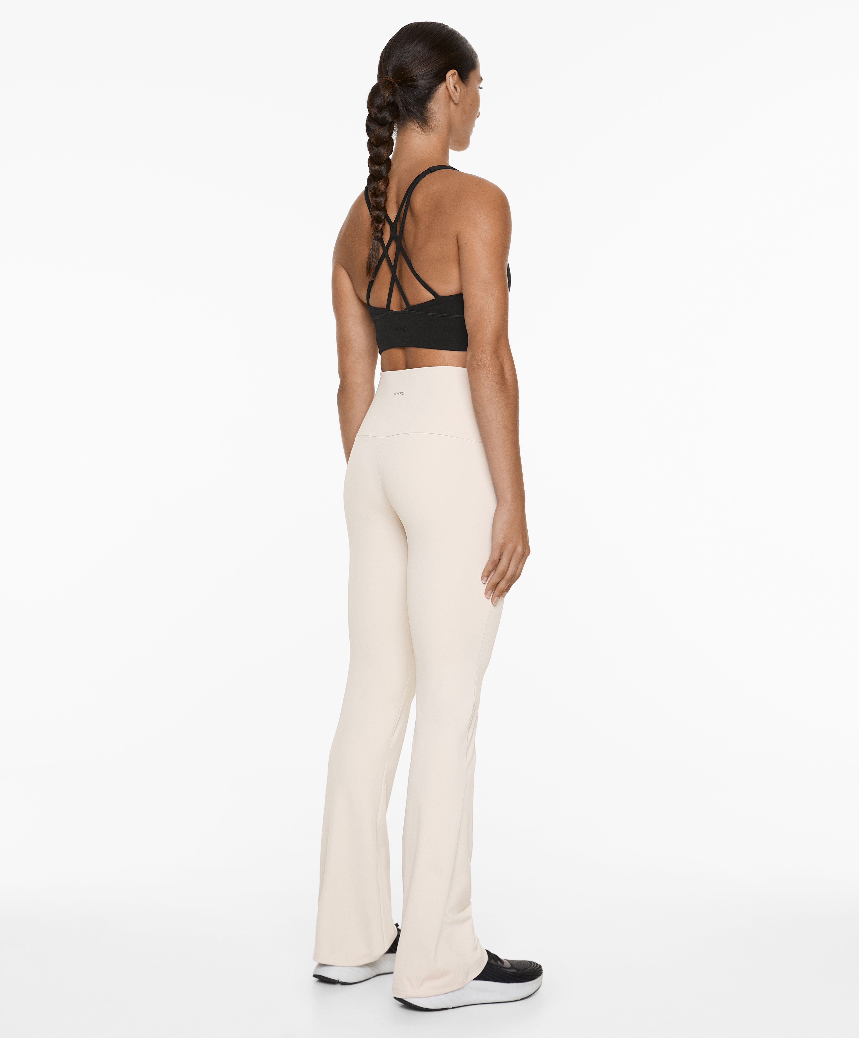 High-rise comfortlux flare trousers