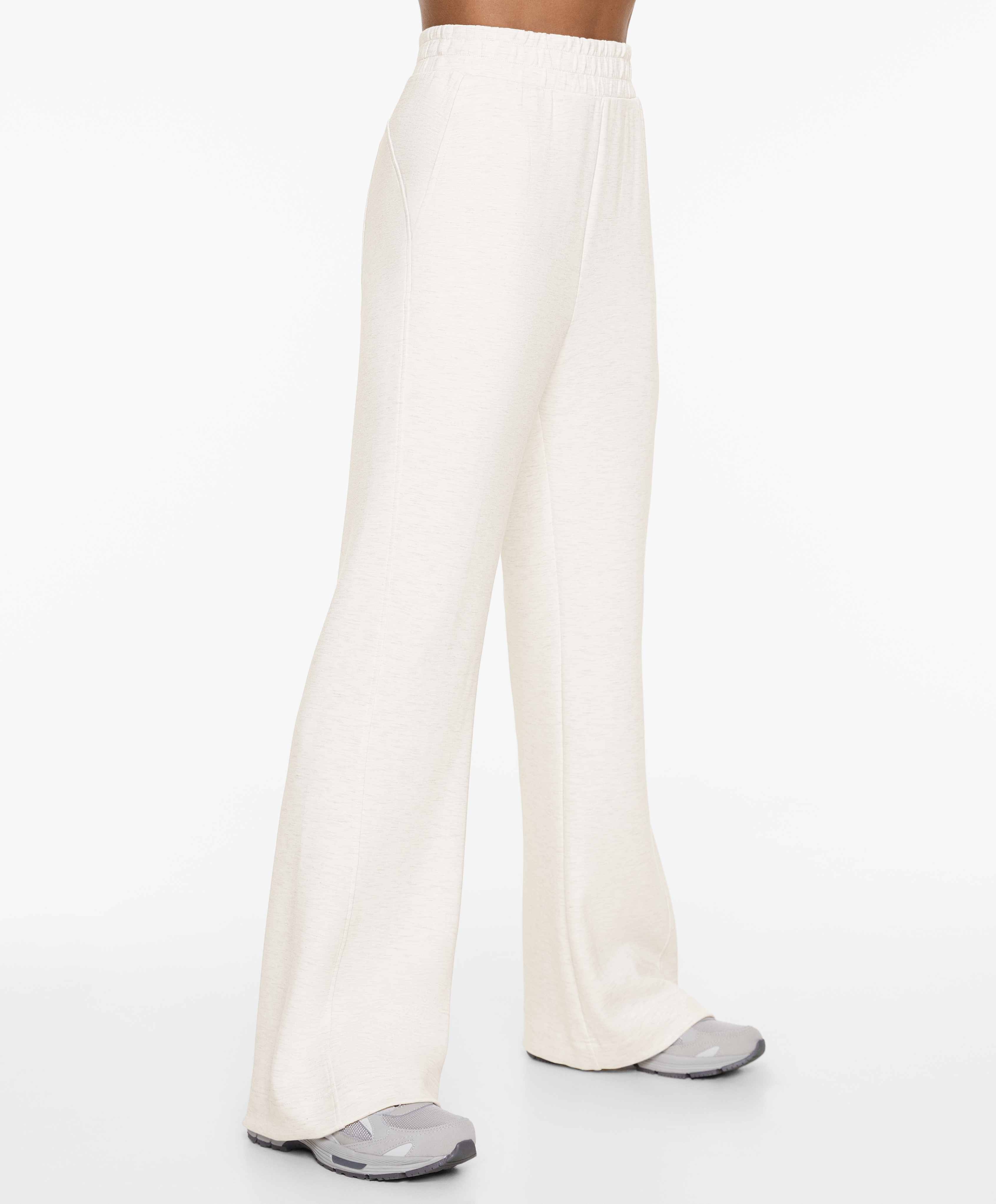 Flare trousers with modal