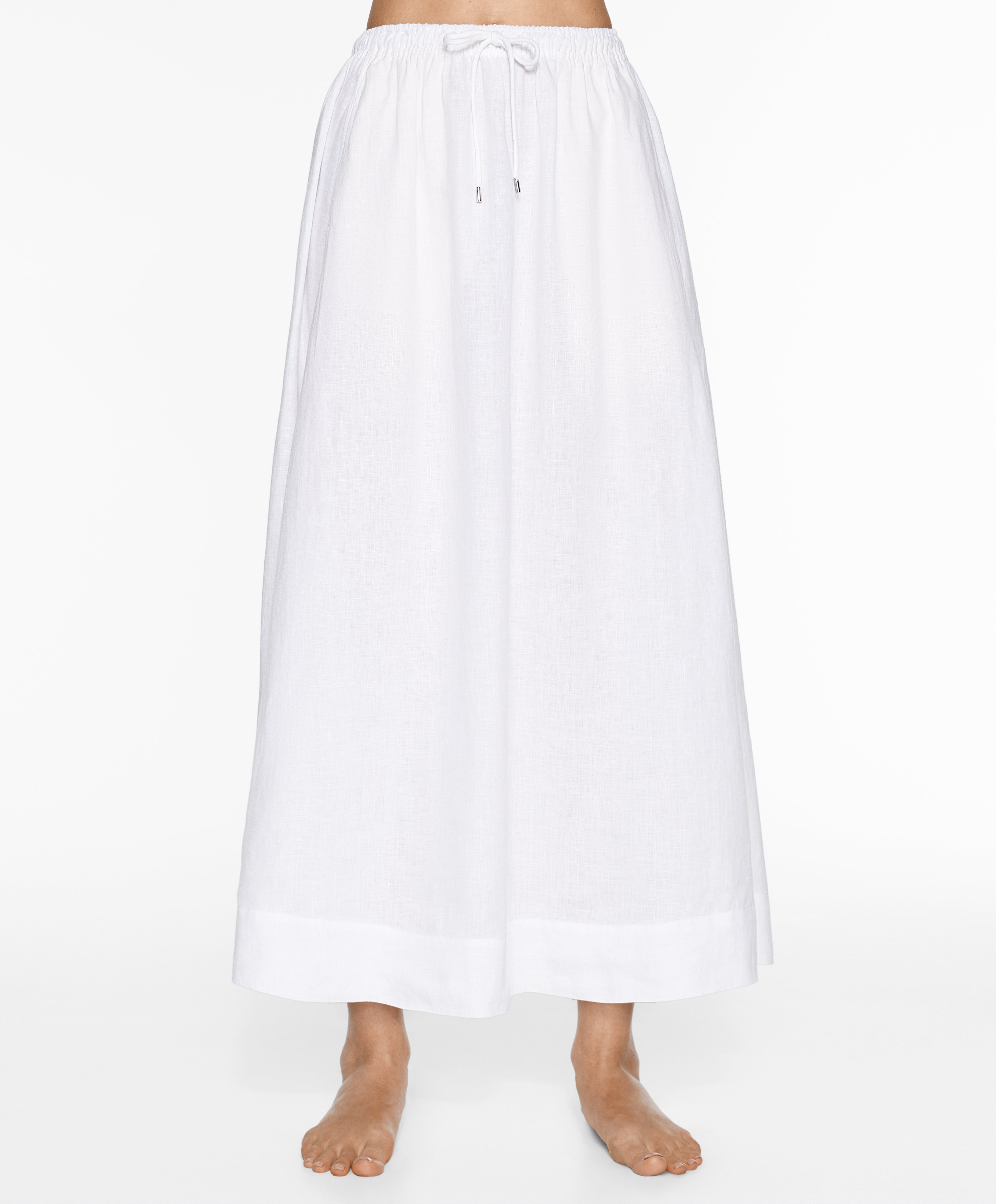 Long 100% linen skirt