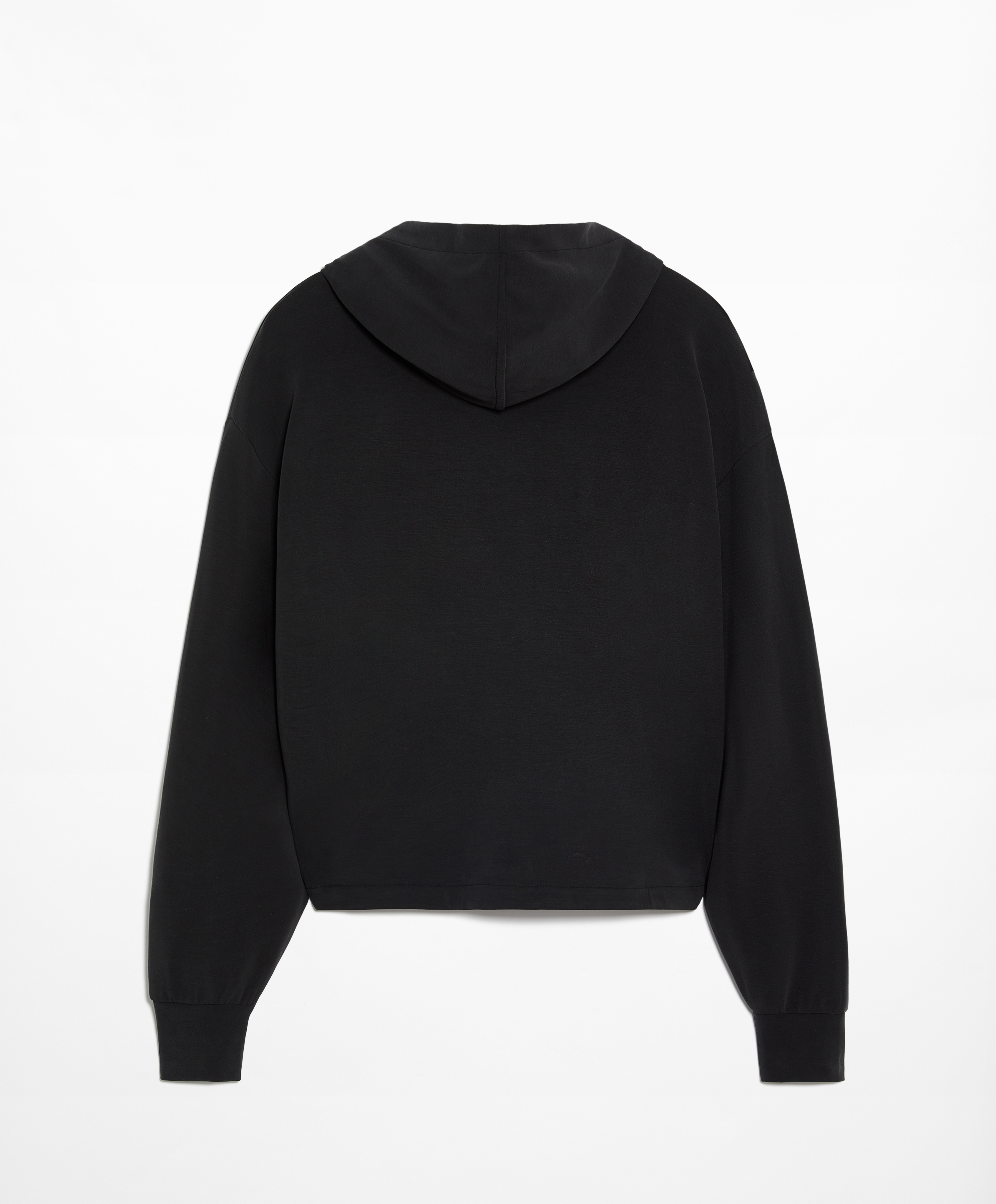 Hooded wrap sweatshirt with modal