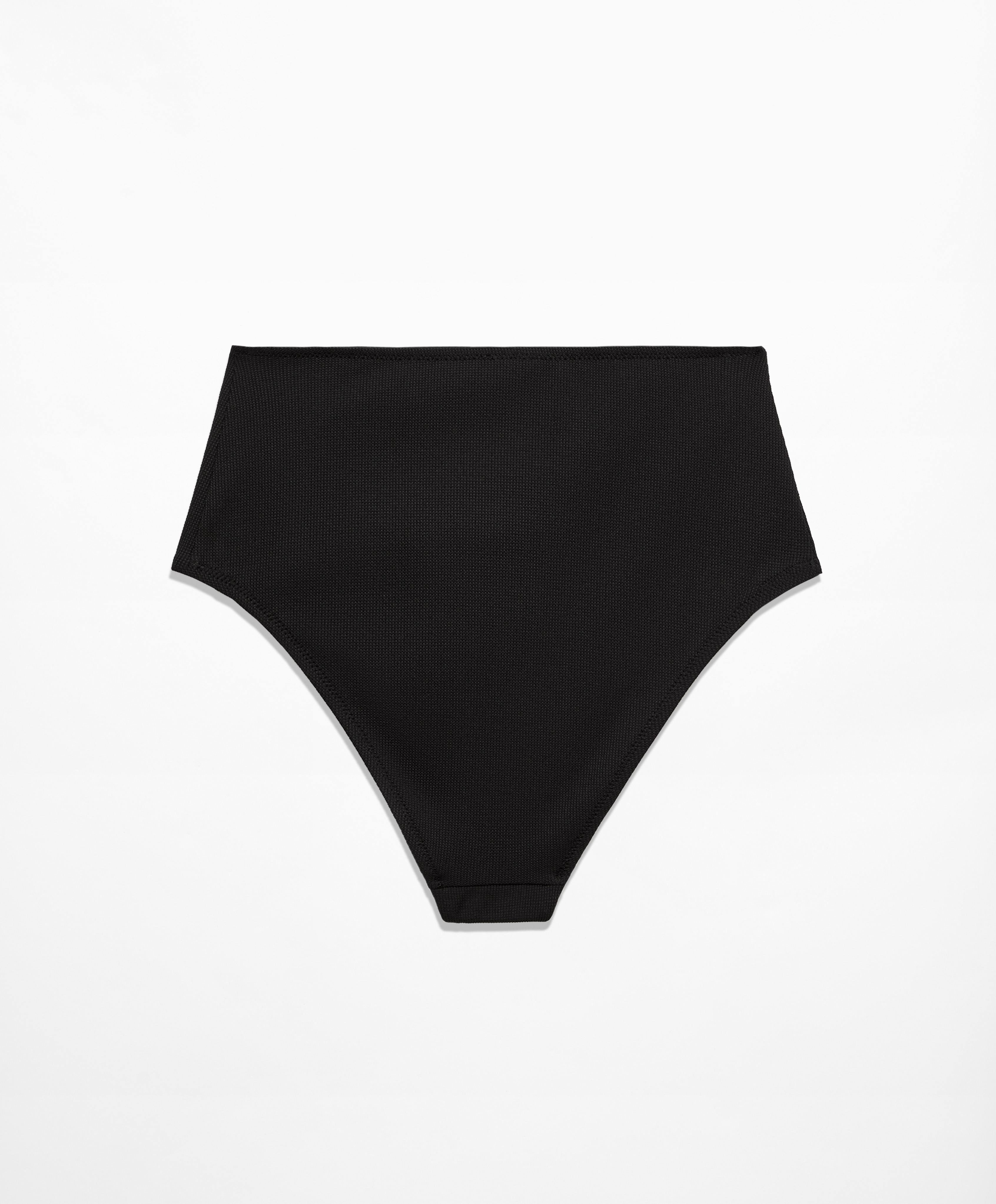 High rise piqué bikini briefs