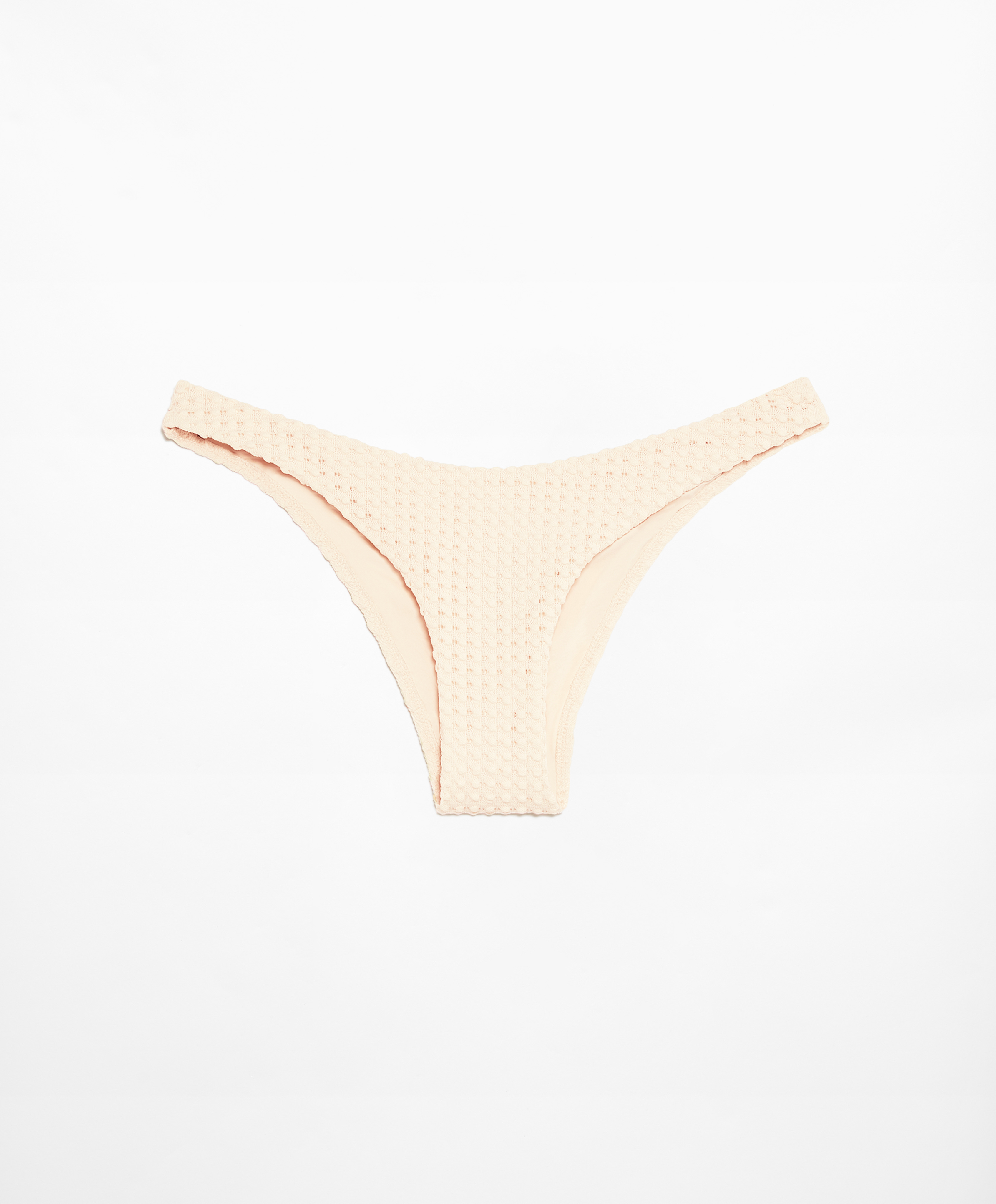 Bubble textured medium-coverage bikini briefs