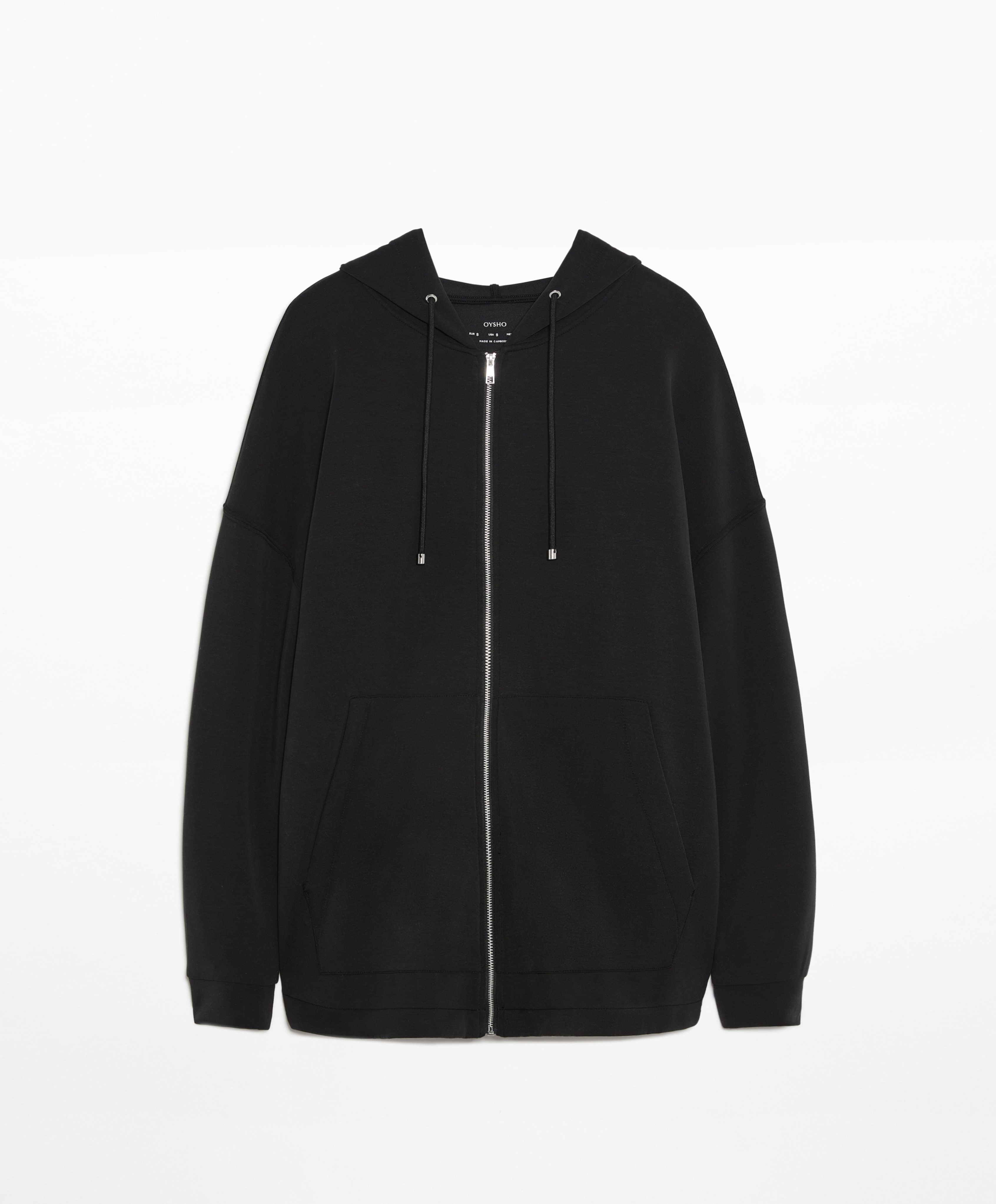 Oversize jacket with modal